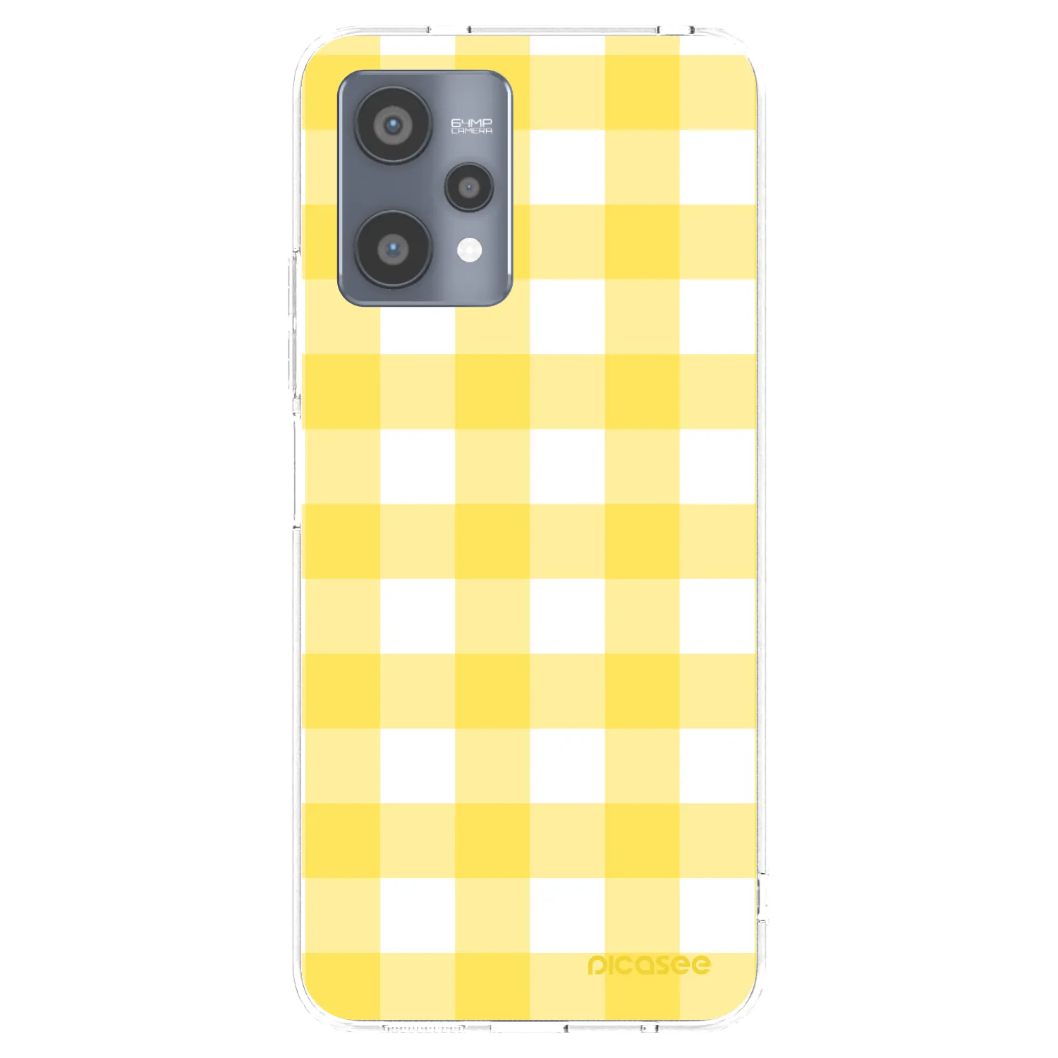 Picasee silikonowe przeźroczyste etui na Realme 9 Pro 5G - Gride lemon