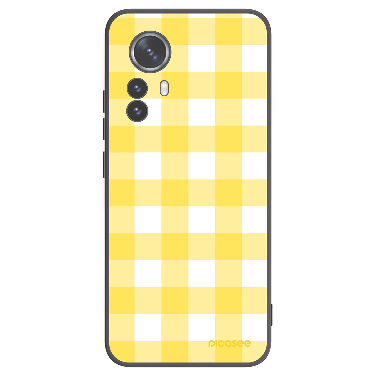 Picasee silikonowe czarne etui na Xiaomi 12 Pro - Gride lemon