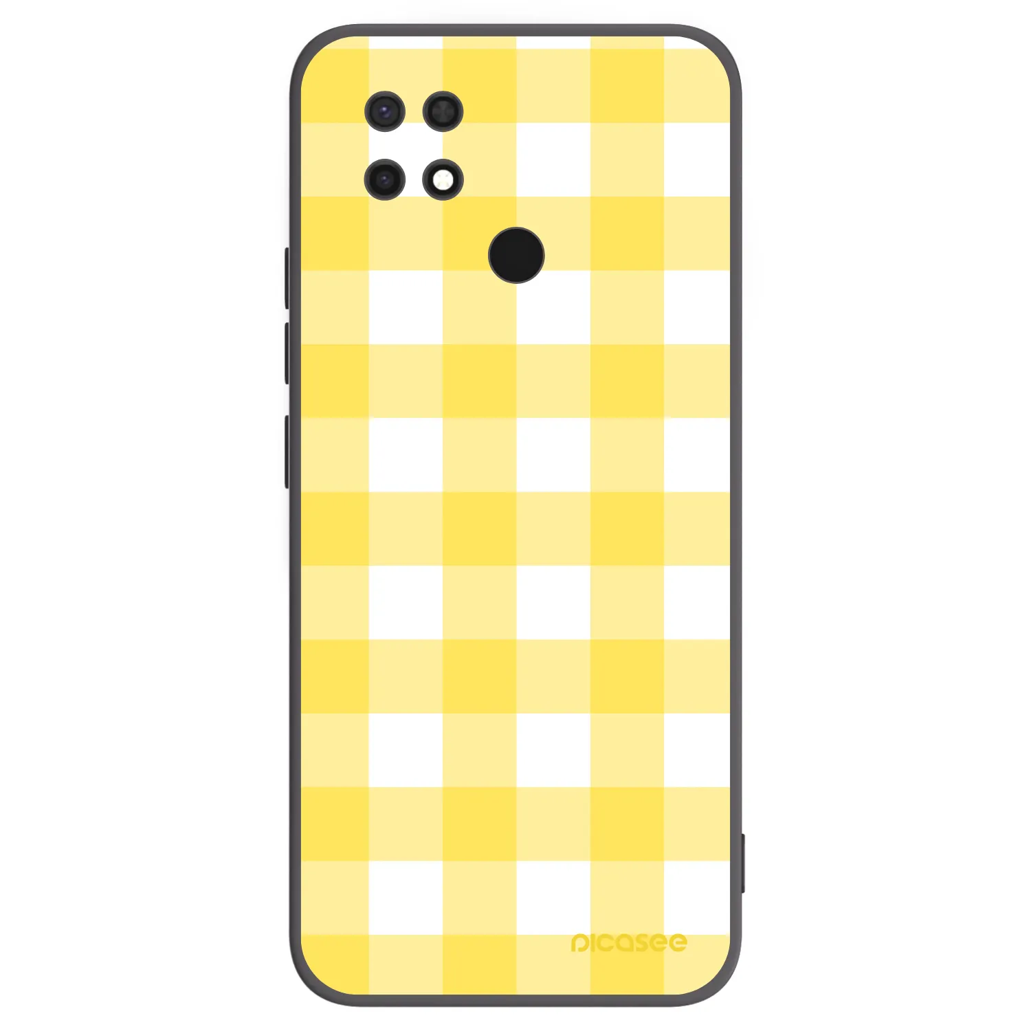 Picasee silikonowe czarne etui na Xiaomi Redmi 10C - Gride lemon