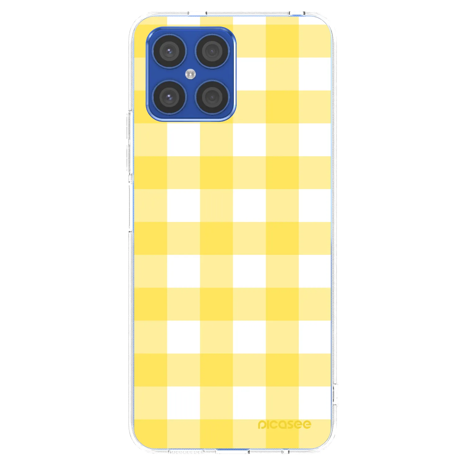 Picasee silikonowe przeźroczyste etui na Honor X8 4G - Gride lemon