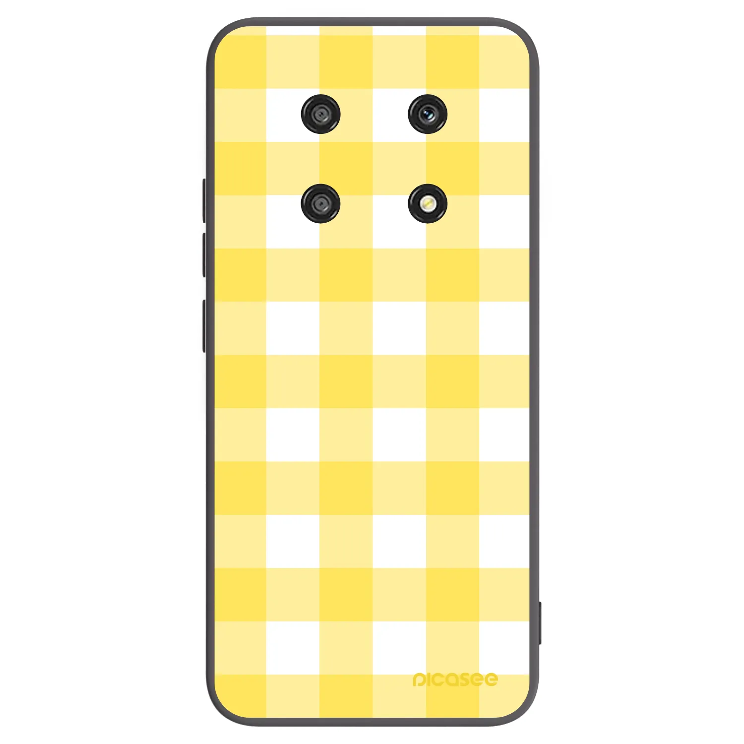 Picasee silikonowe czarne etui na Honor Magic4 Lite 5G - Gride lemon