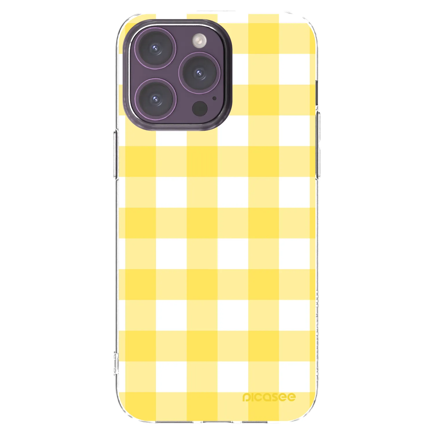Picasee silikonowe przeźroczyste etui na Apple iPhone 14 Pro Max - Gride lemon