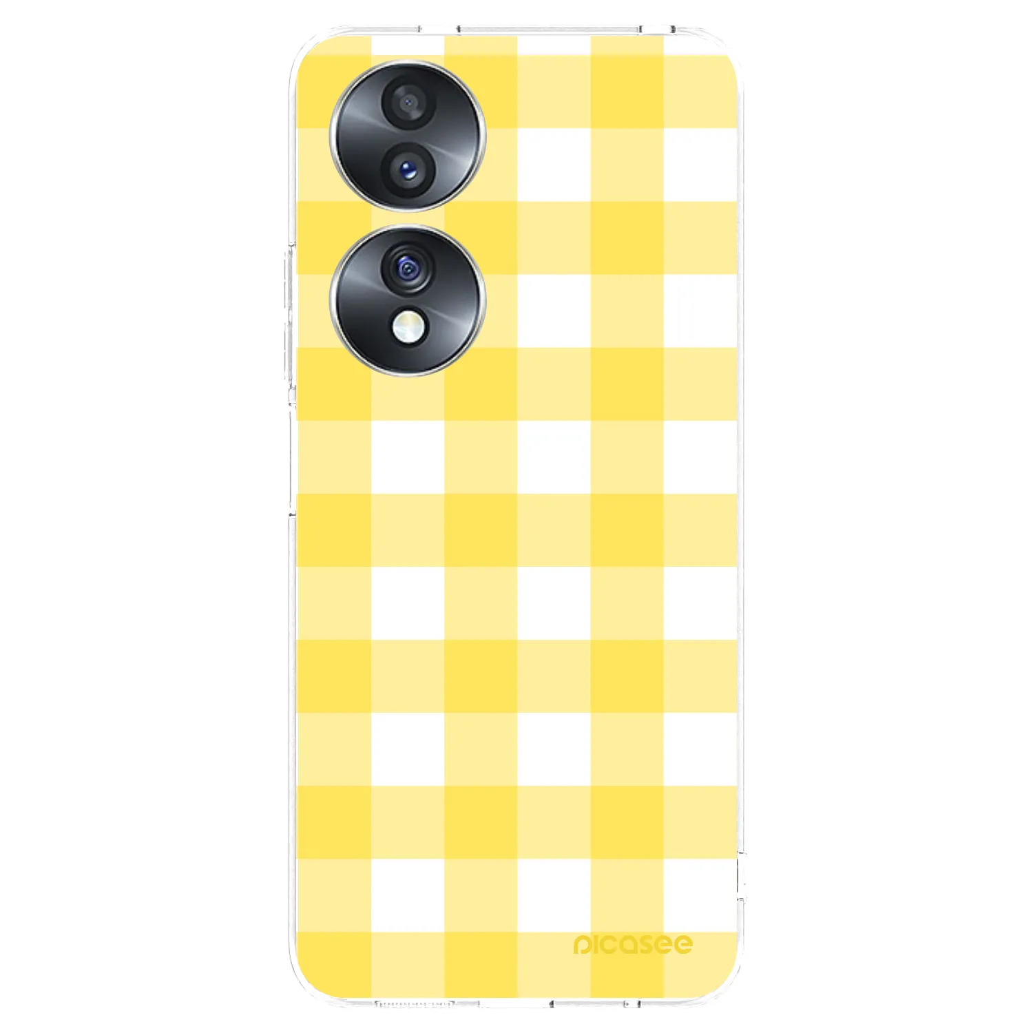 Picasee silikonowe przeźroczyste etui na Honor 70 - Gride lemon
