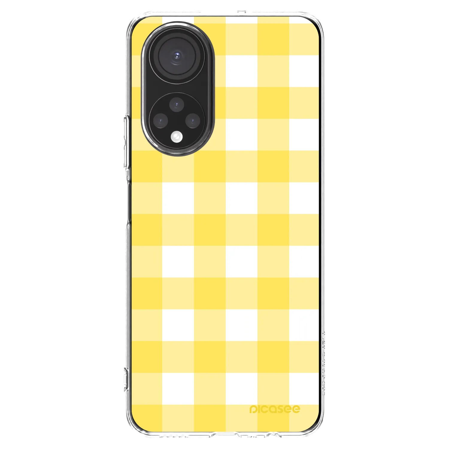 Picasee silikonowe przeźroczyste etui na Honor X7 - Gride lemon