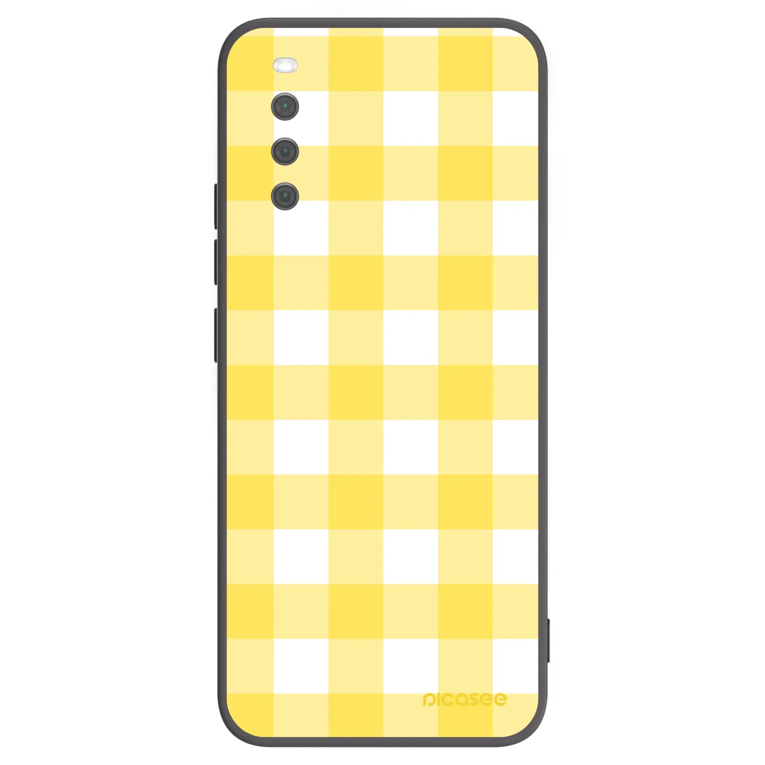 Picasee silikonowe czarne etui na Sony Xperia 10 III - Gride lemon
