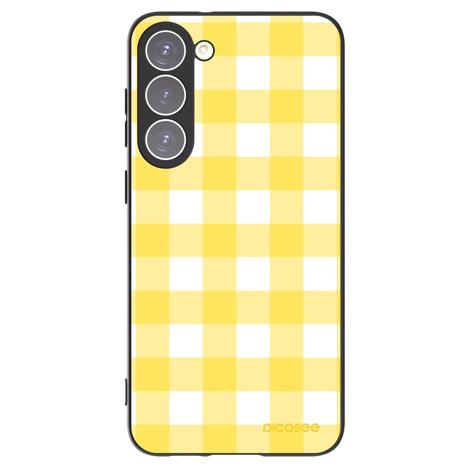 Picasee silikonowe czarne etui na Samsung Galaxy S23+ 5G - Gride lemon