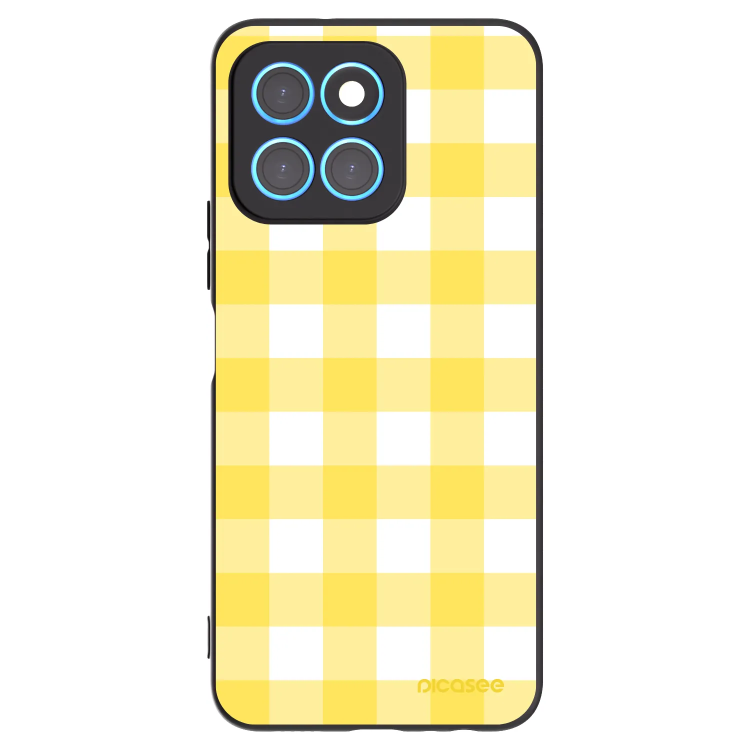 Picasee silikonowe czarne etui na Honor X6 - Gride lemon