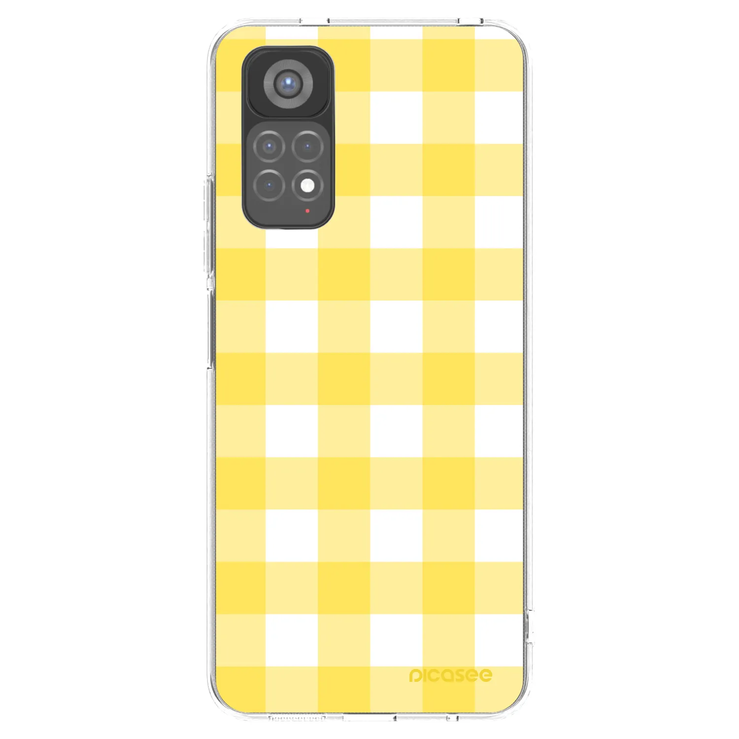Picasee silikonowe przeźroczyste etui na Xiaomi Redmi Note 11S 5G - Gride lemon