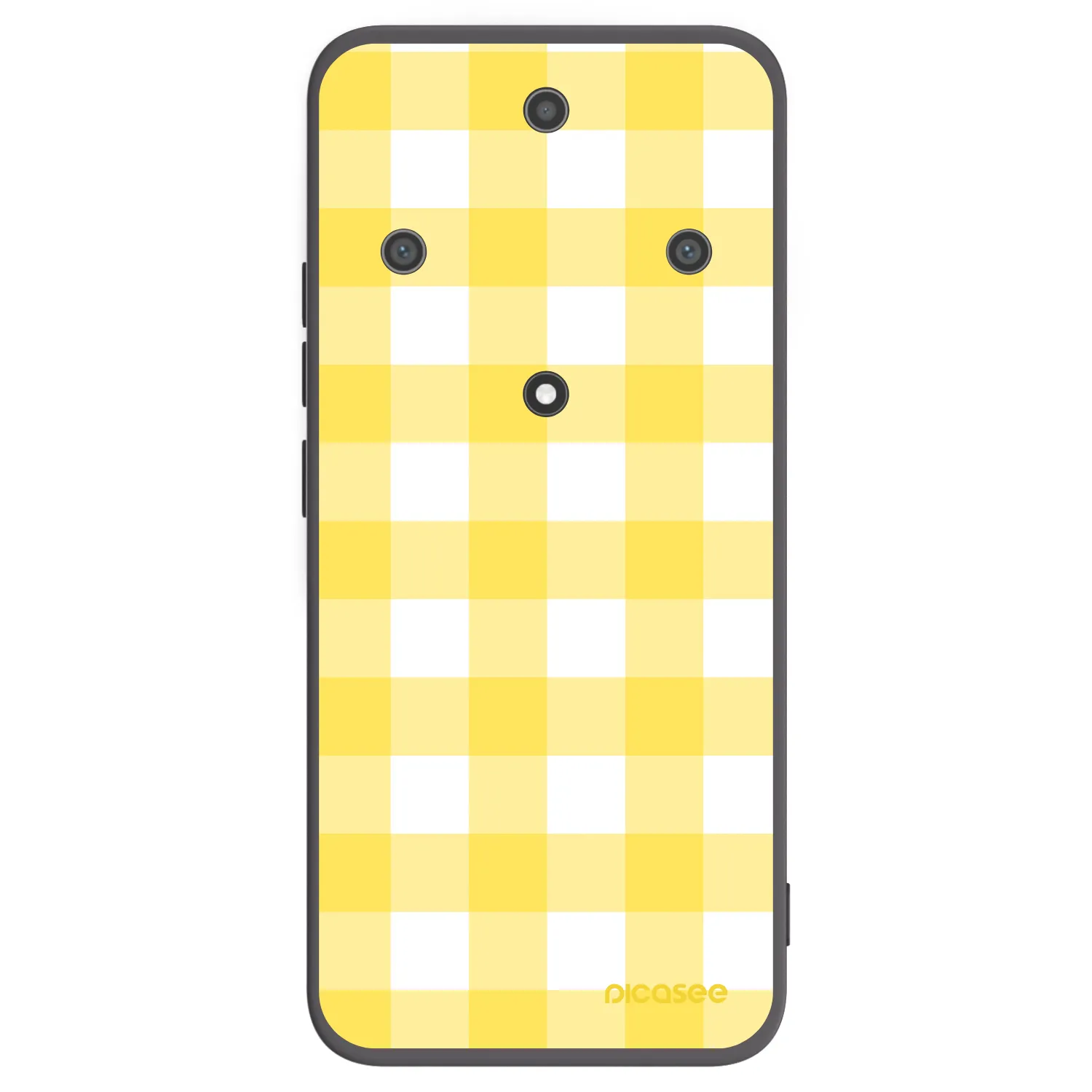 Picasee silikonowe czarne etui na Honor Magic5 Lite 5G - Gride lemon