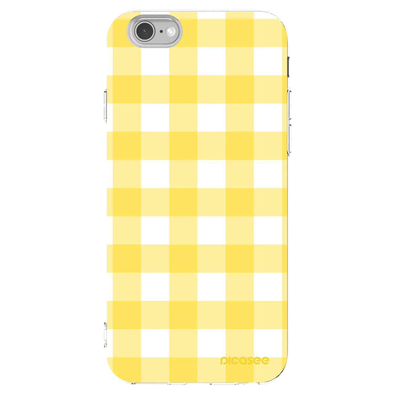 Picasee silikonowe przeźroczyste etui na Apple iPhone 6/6S - Gride lemon