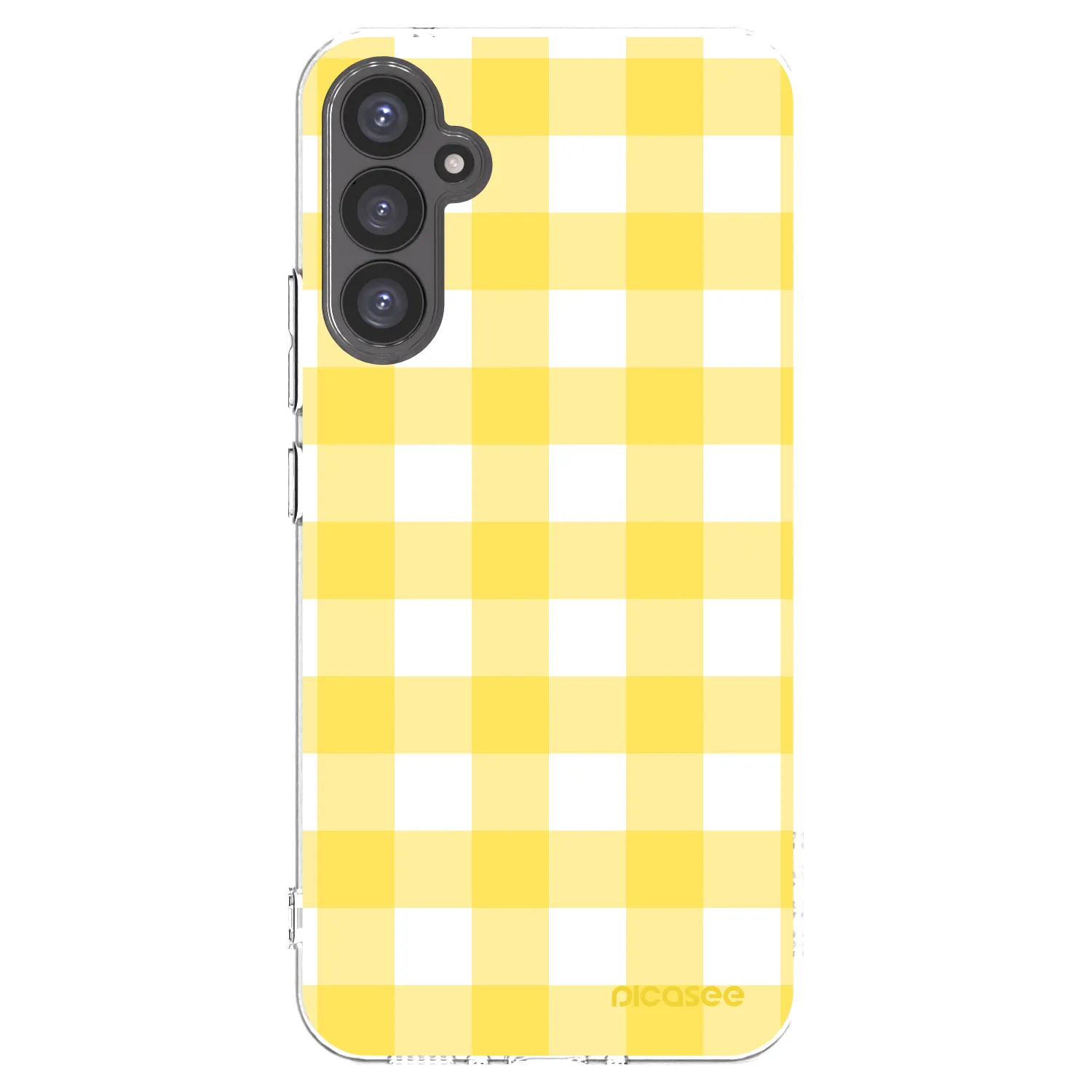 Picasee silikonowe przeźroczyste etui na Samsung Galaxy A34 5G A346B - Gride lemon