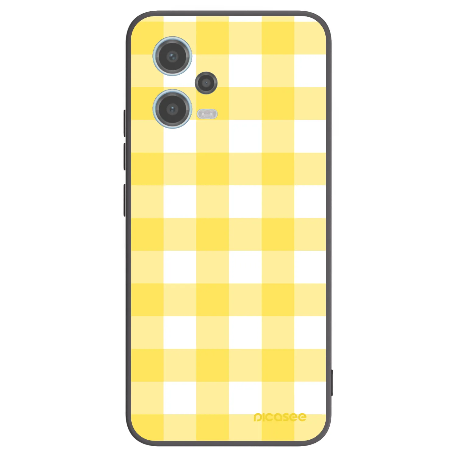 Picasee silikonowe czarne etui na Xiaomi Redmi Note 12 5G - Gride lemon