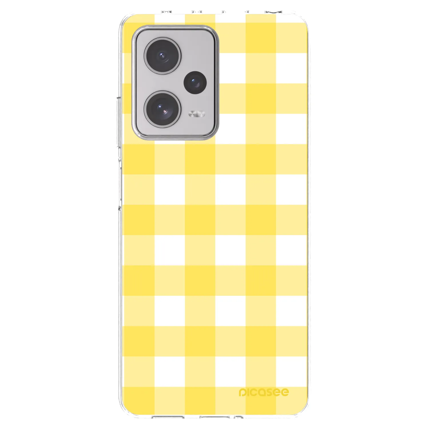 Picasee silikonowe przeźroczyste etui na Xiaomi Redmi Note 12 Pro+ 5G - Gride lemon