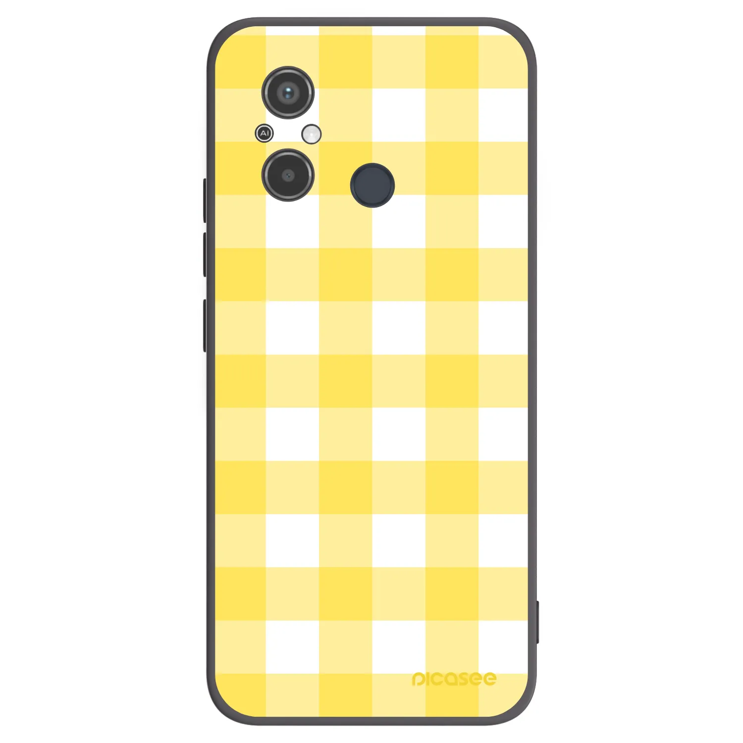Picasee silikonowe czarne etui na Xiaomi Redmi 12C - Gride lemon