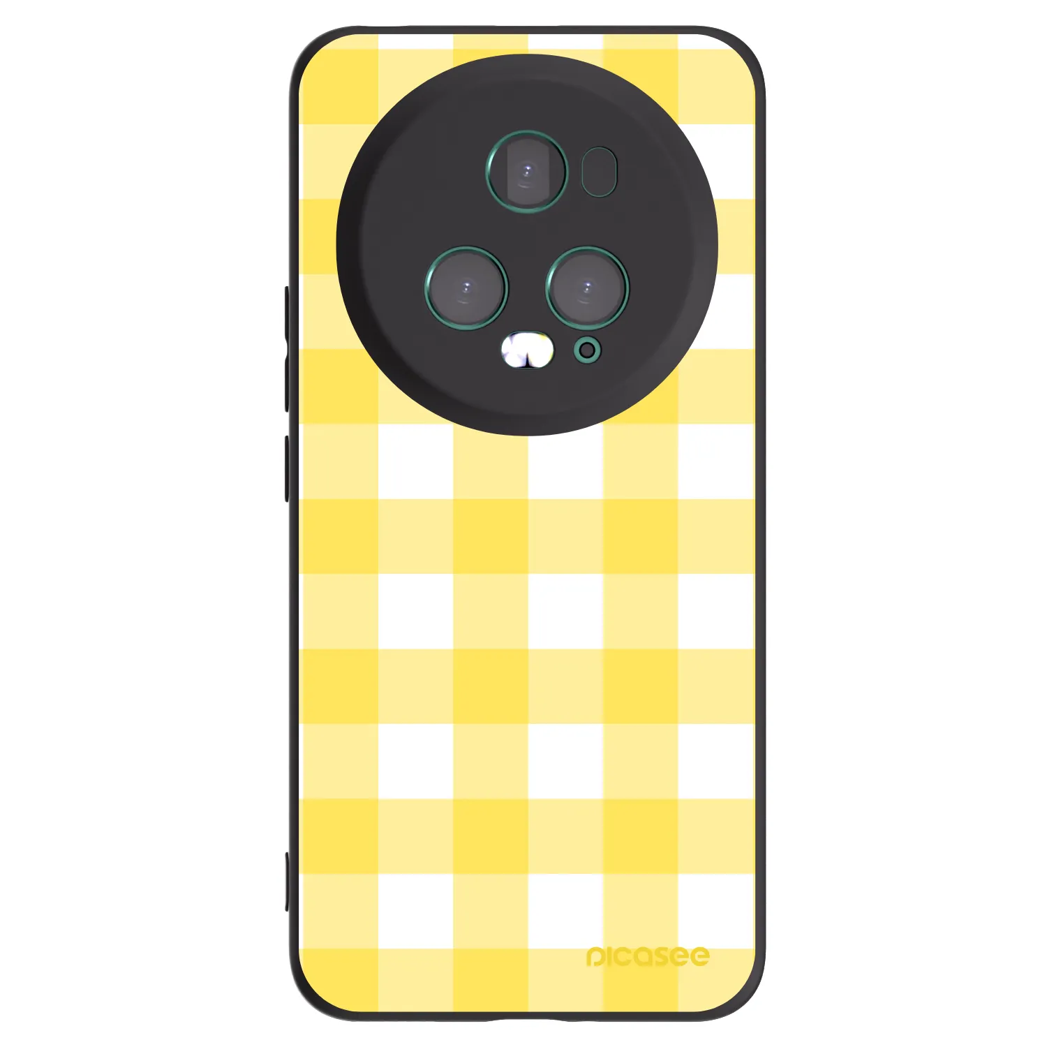 Picasee silikonowe czarne etui na Honor Magic5 Pro - Gride lemon