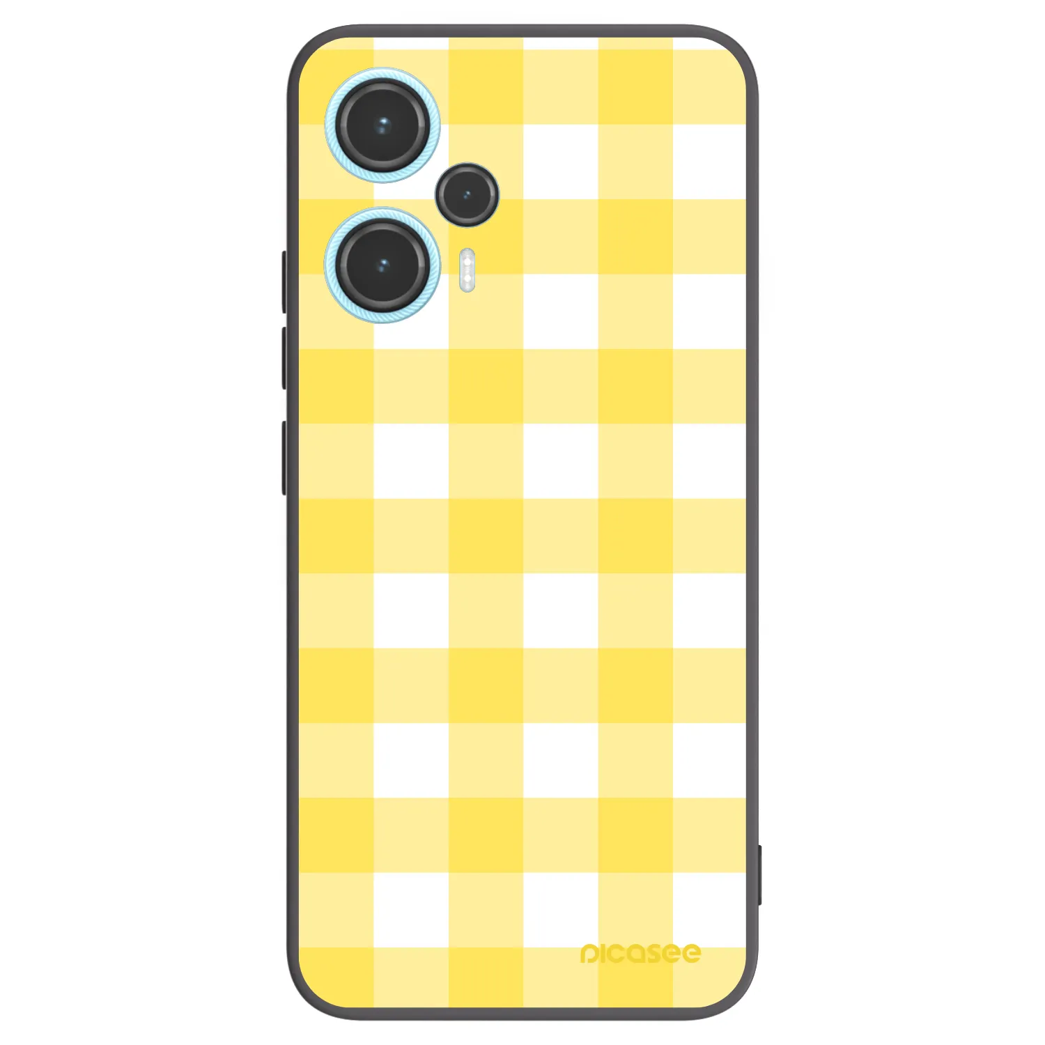 Picasee silikonowe czarne etui na Xiaomi Poco F5 - Gride lemon