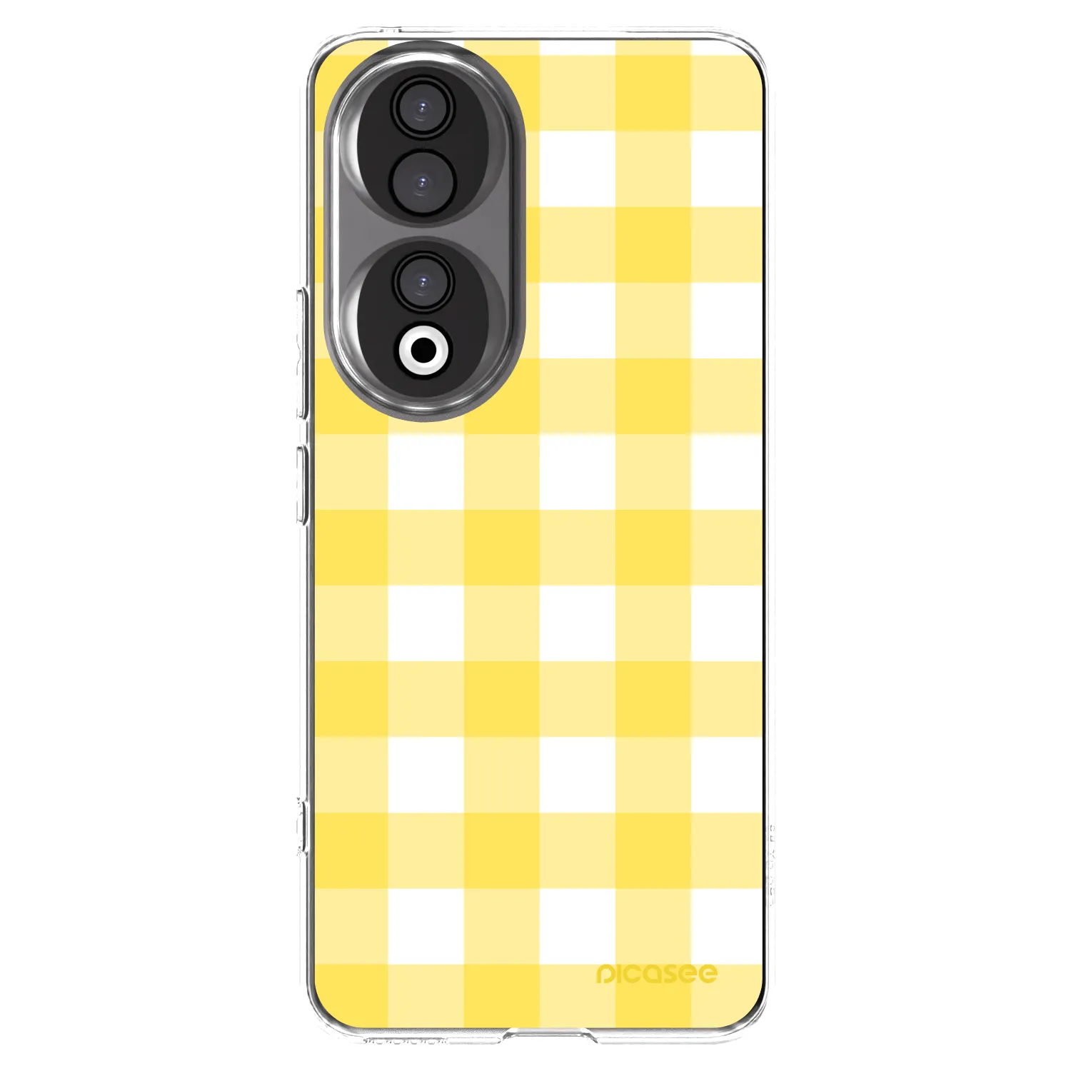 Picasee silikonowe przeźroczyste etui na Honor 90 5G - Gride lemon