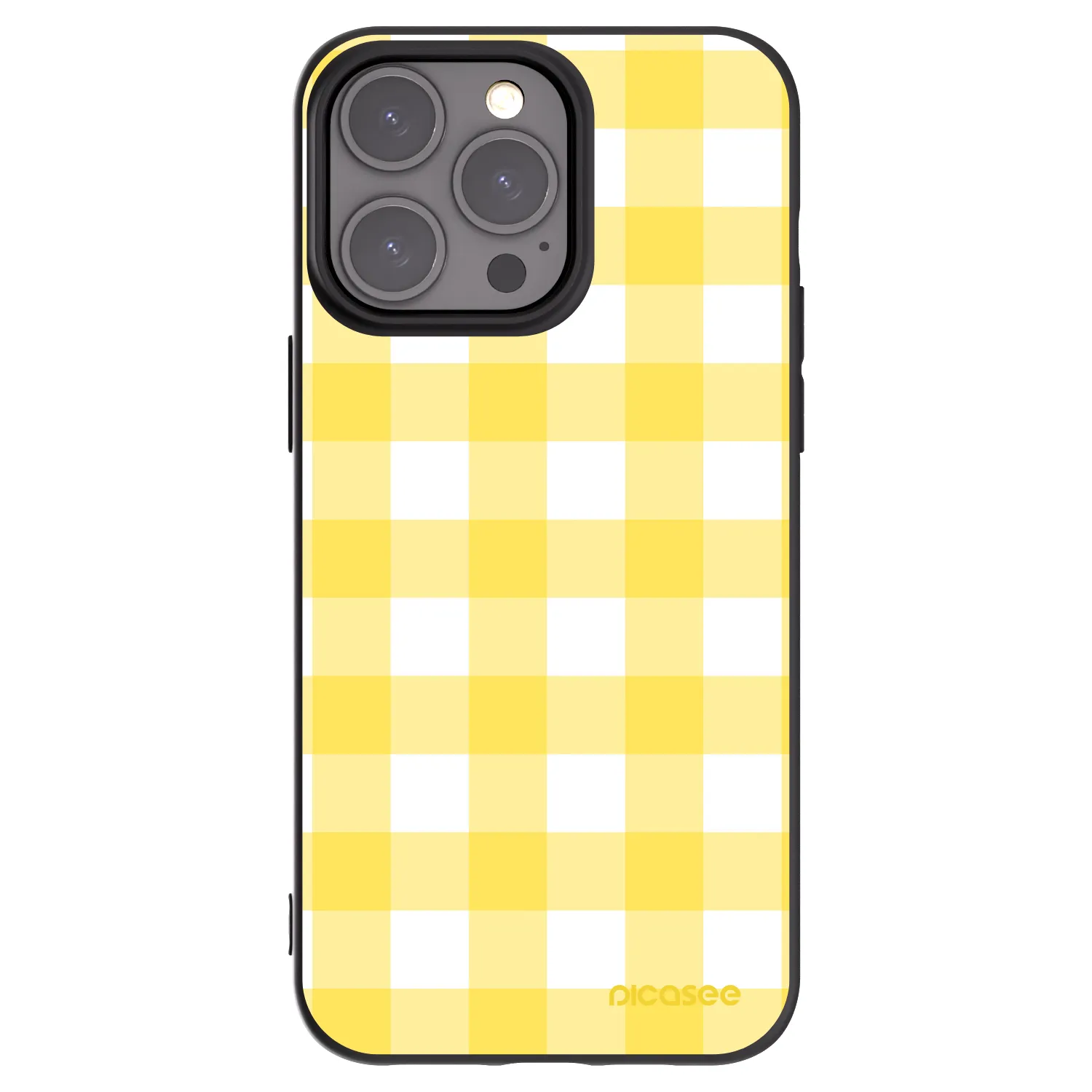 Picasee silikonowe czarne etui na Apple iPhone 15 Pro Max - Gride lemon
