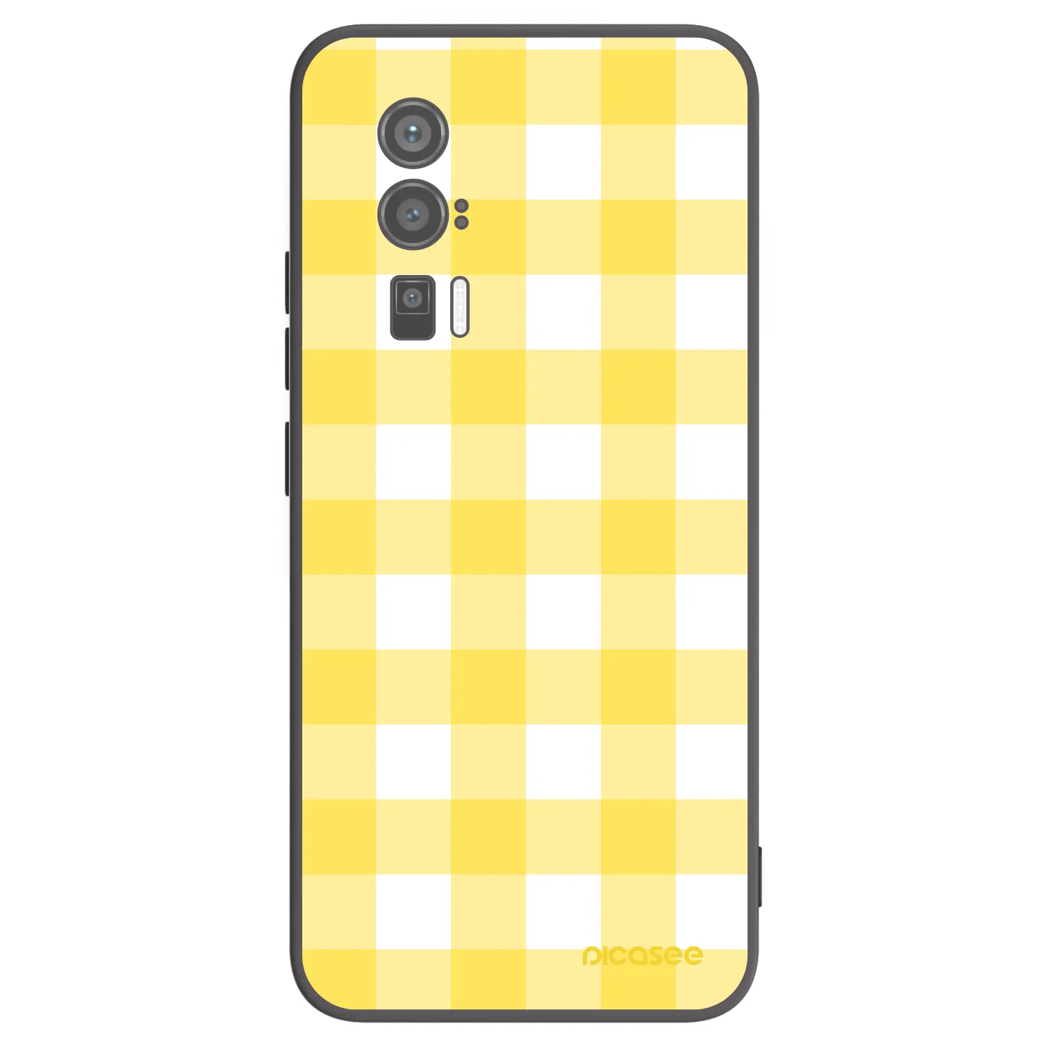 Picasee silikonowe czarne etui na Xiaomi Poco F5 Pro 5G - Gride lemon
