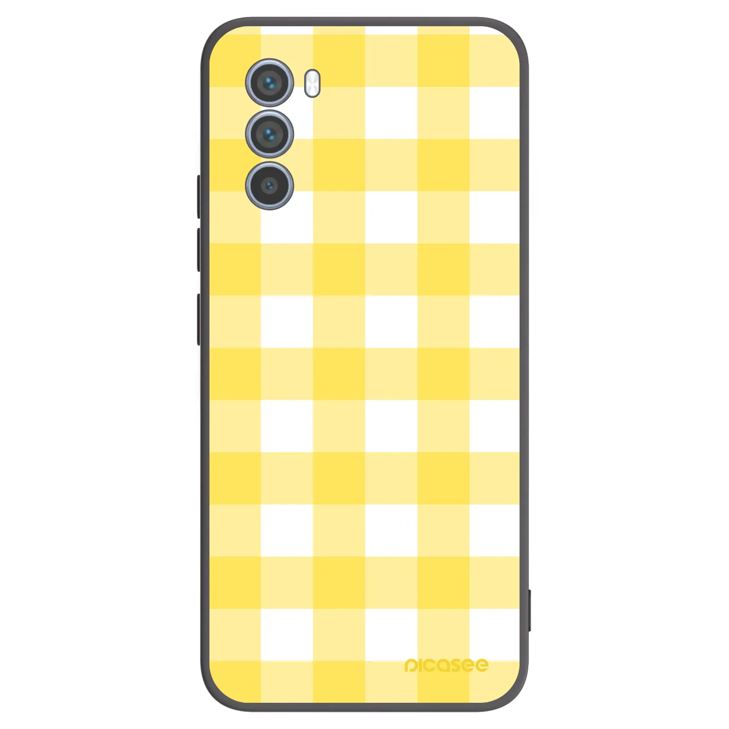 Picasee silikonowe czarne etui na Motorola Moto G62 - Gride lemon