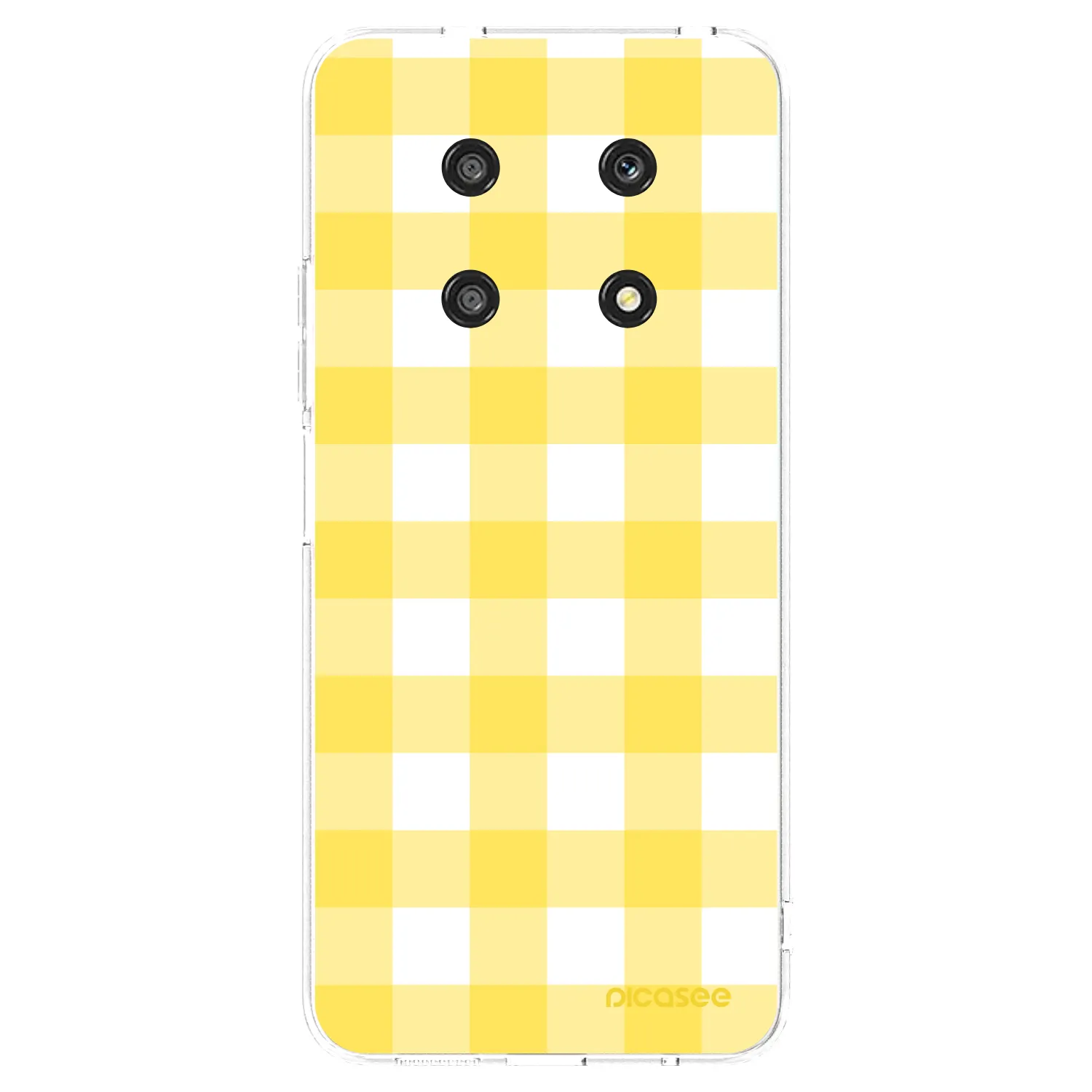 Picasee silikonowe przeźroczyste etui na Honor Magic4 Lite 5G - Gride lemon