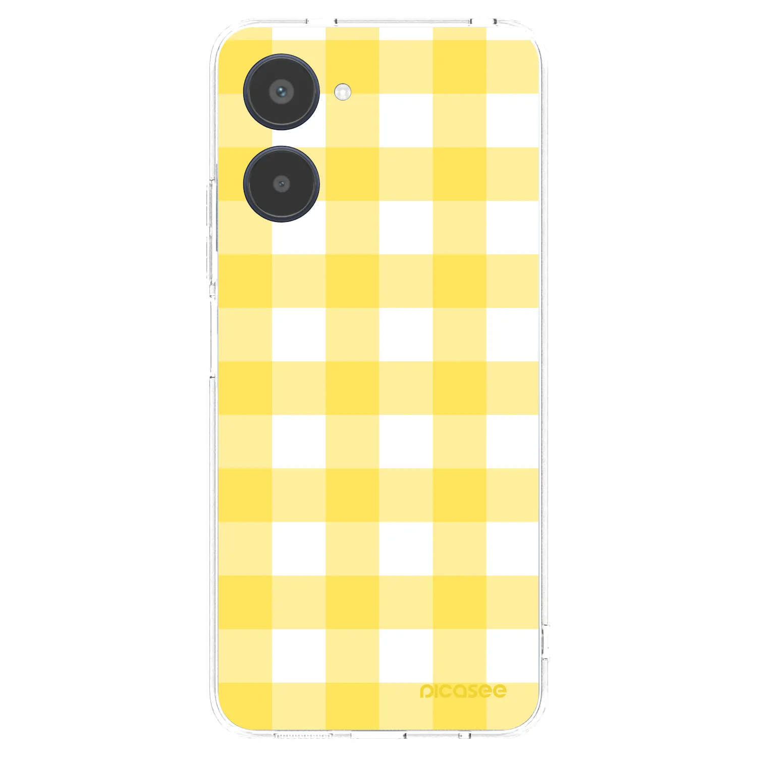 Picasee silikonowe przeźroczyste etui na Realme 10 4G - Gride lemon
