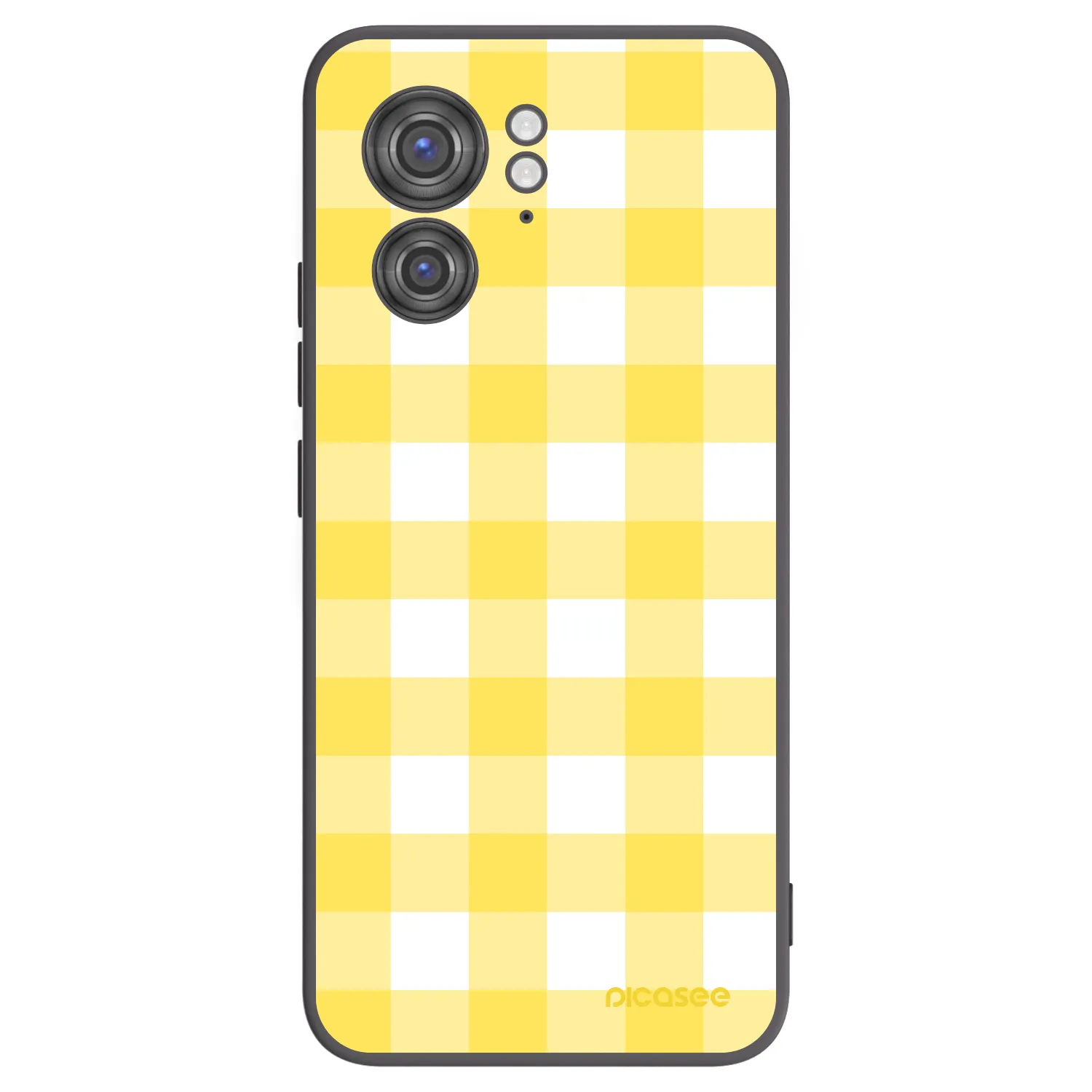 Picasee silikonowe czarne etui na Motorola Edge 40 - Gride lemon