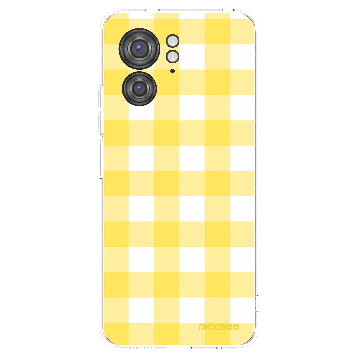 Picasee silikonowe przeźroczyste etui na Motorola Edge 40 - Gride lemon