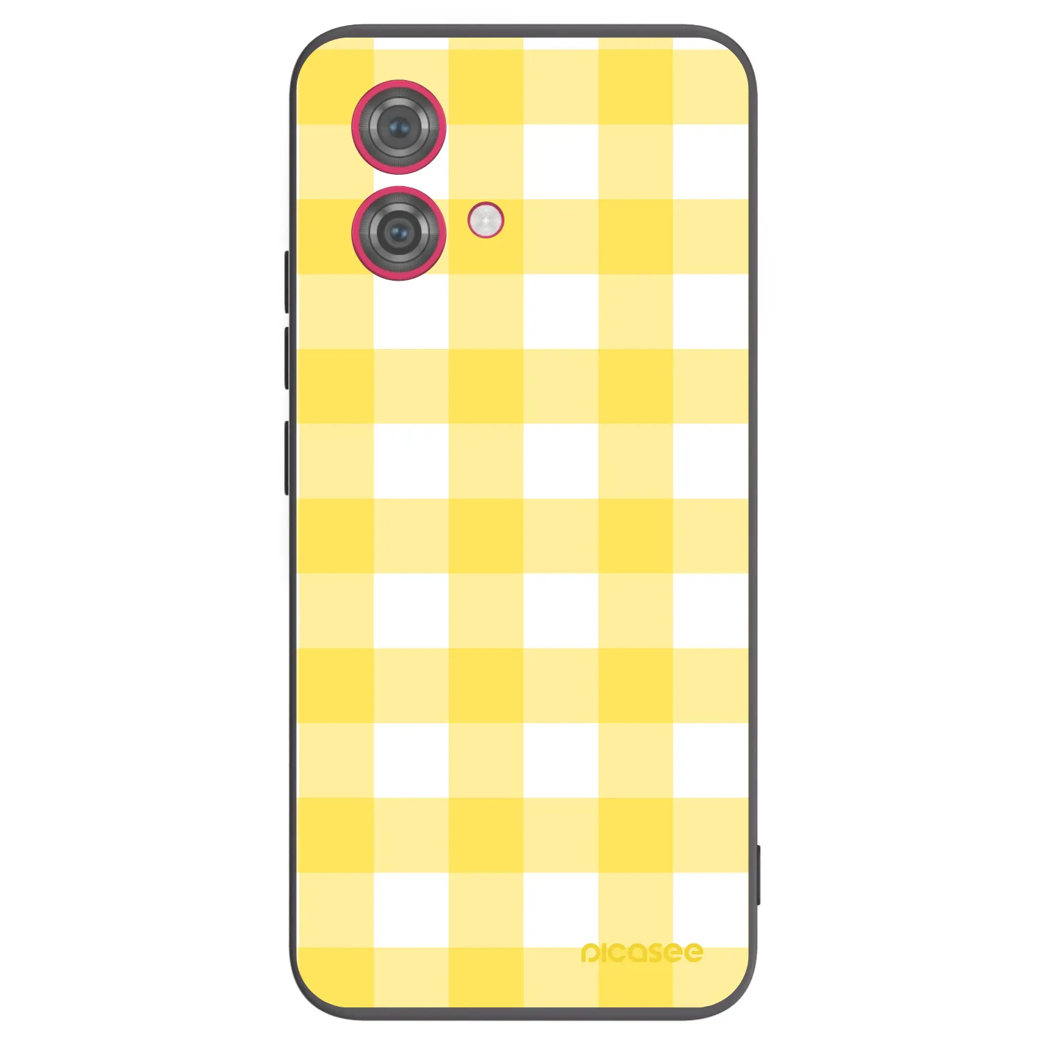 Picasee silikonowe czarne etui na Motorola Moto G84 5G - Gride lemon