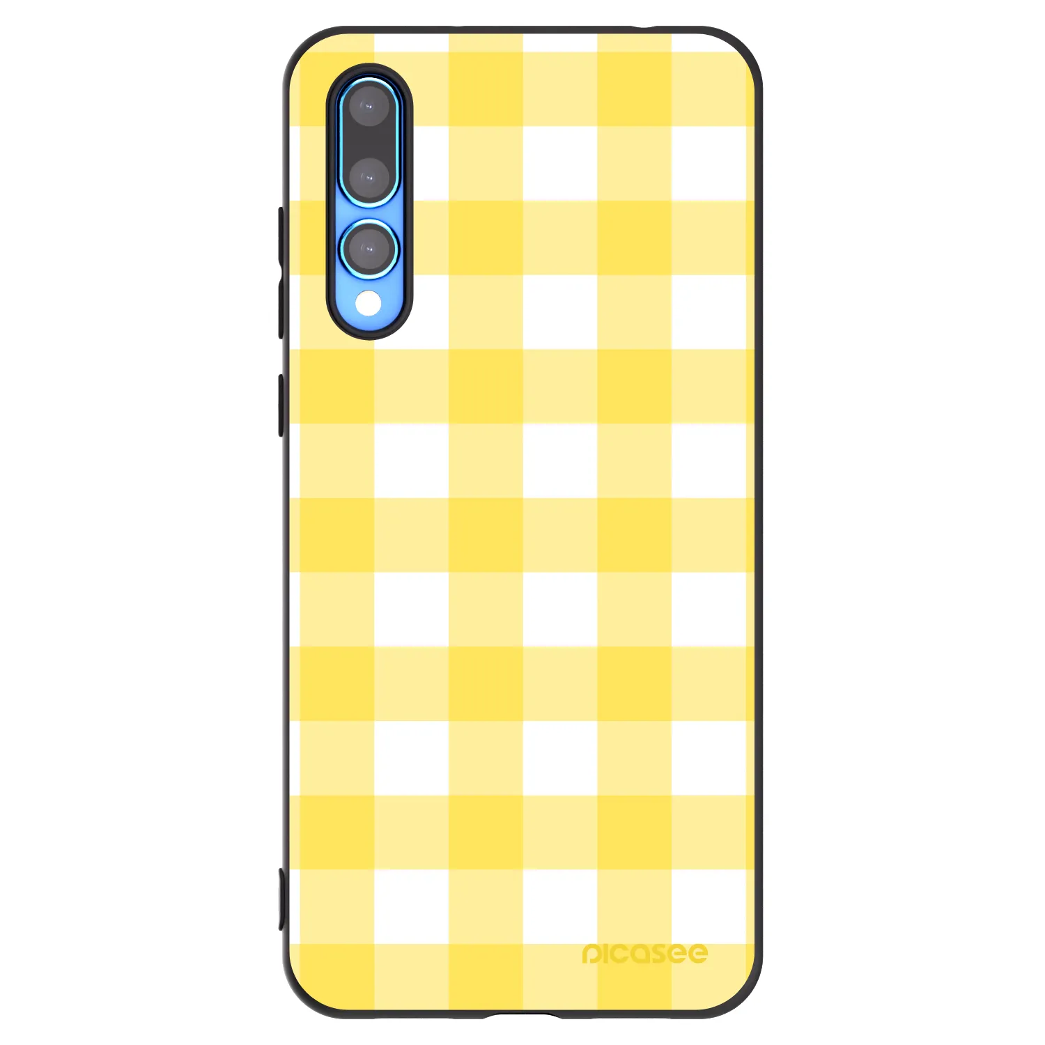 Picasee silikonowe czarne etui na Huawei P20 Pro - Gride lemon