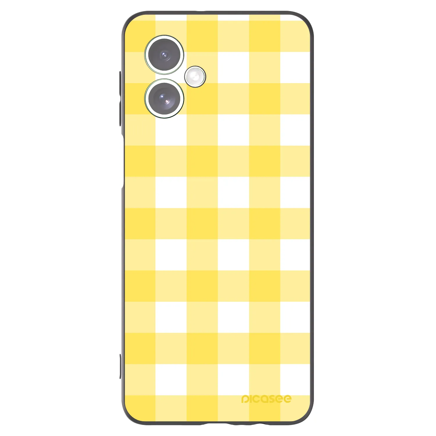 Picasee silikonowe czarne etui na Motorola Moto G54 5G - Gride lemon