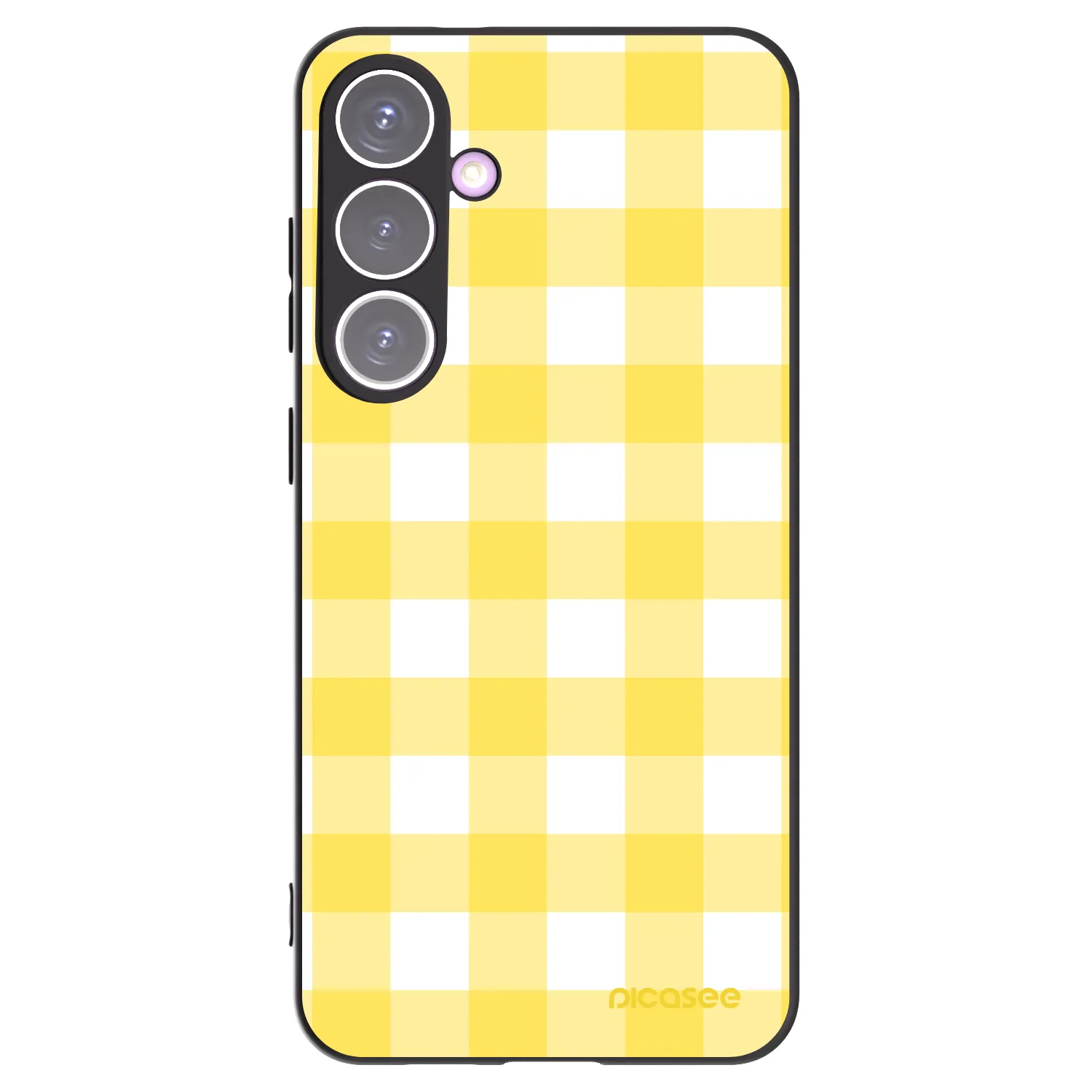 Picasee silikonowe czarne etui na Samsung Galaxy S24+ S926B 5G - Gride lemon