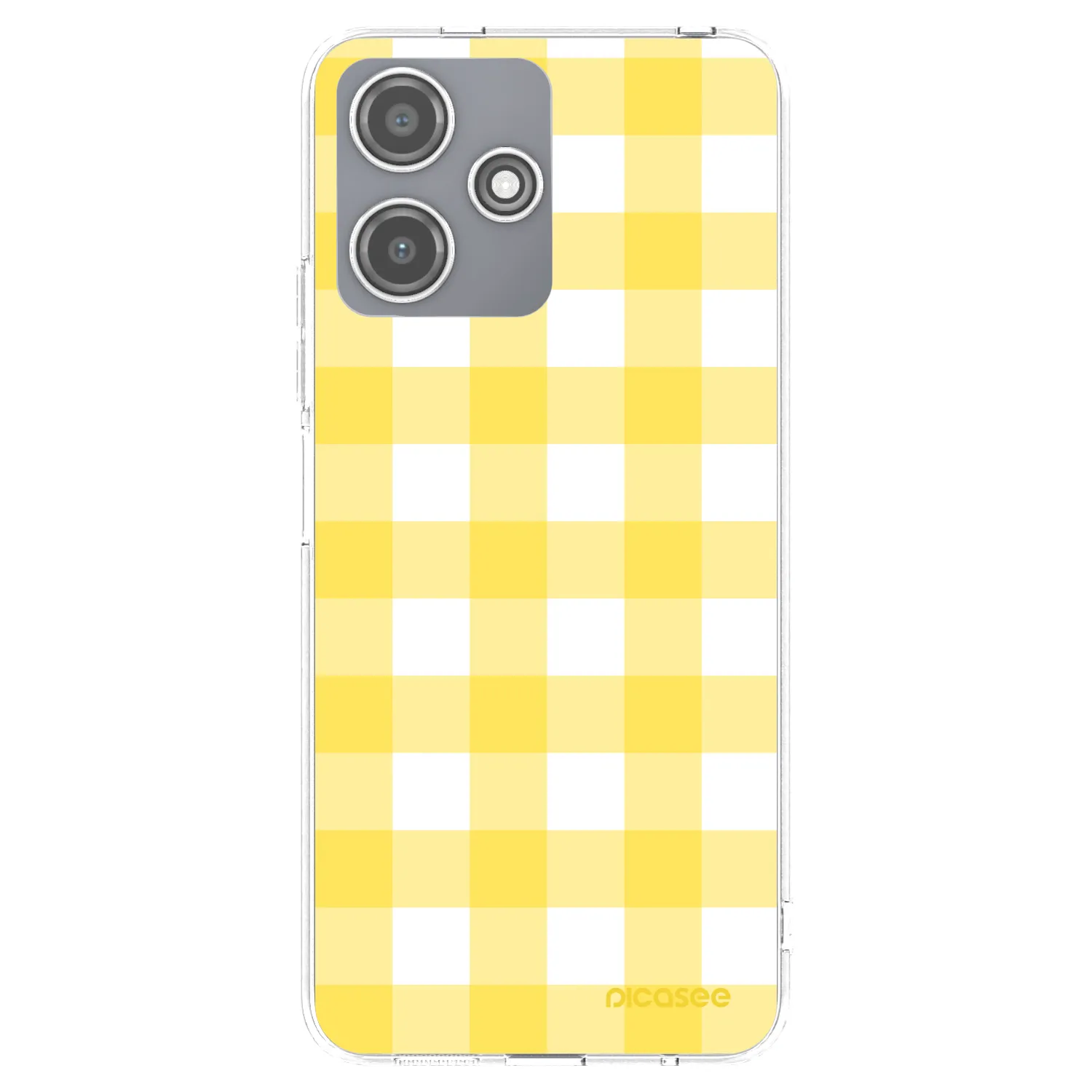 Picasee silikonowe przeźroczyste etui na Xiaomi Redmi 12 5G - Gride lemon