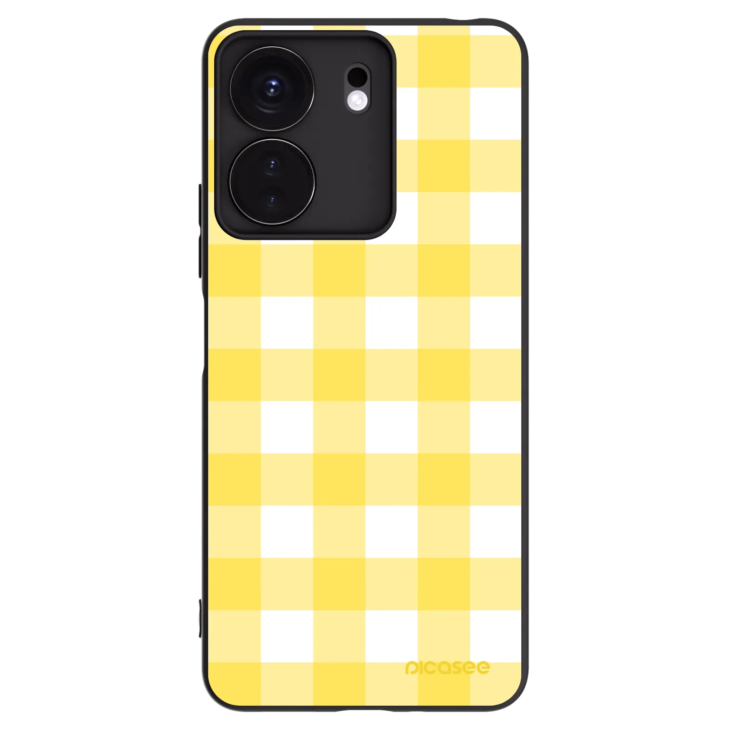 Picasee silikonowe czarne etui na Xiaomi Redmi 13C 4G - Gride lemon