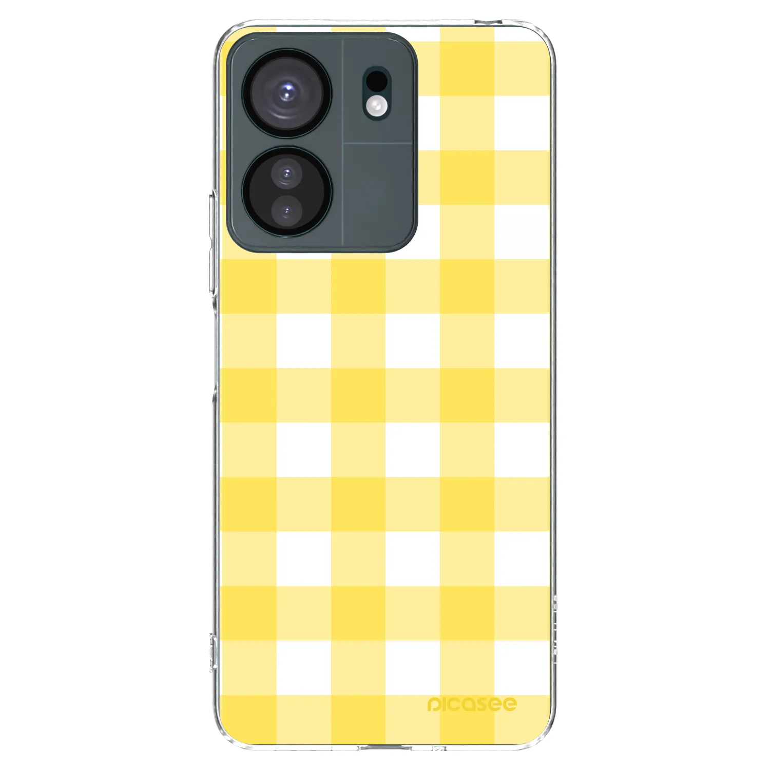 Picasee silikonowe przeźroczyste etui na Xiaomi Redmi 13C 4G - Gride lemon