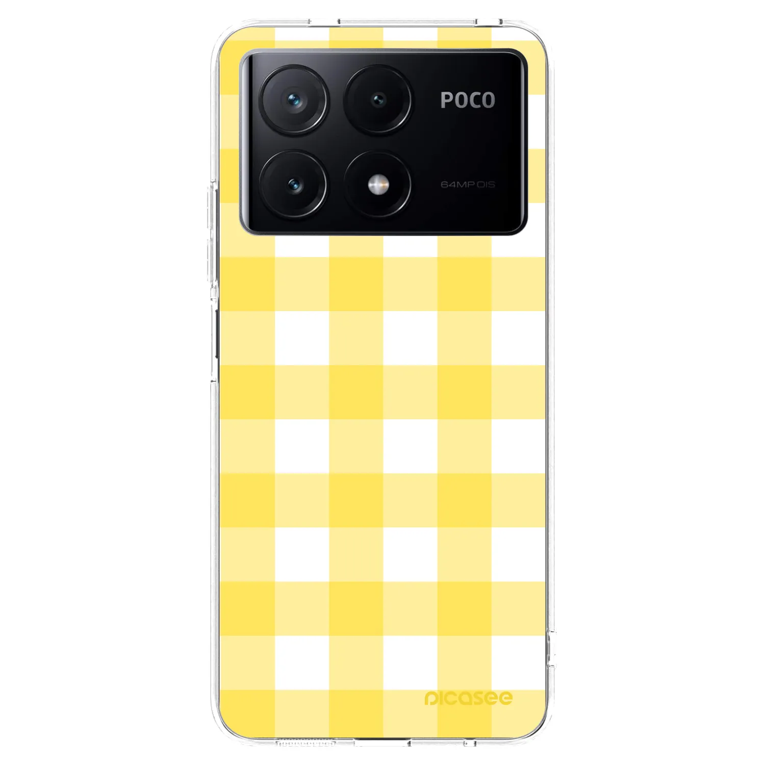 Picasee silikonowe przeźroczyste etui na Xiaomi Poco X6 Pro - Gride lemon