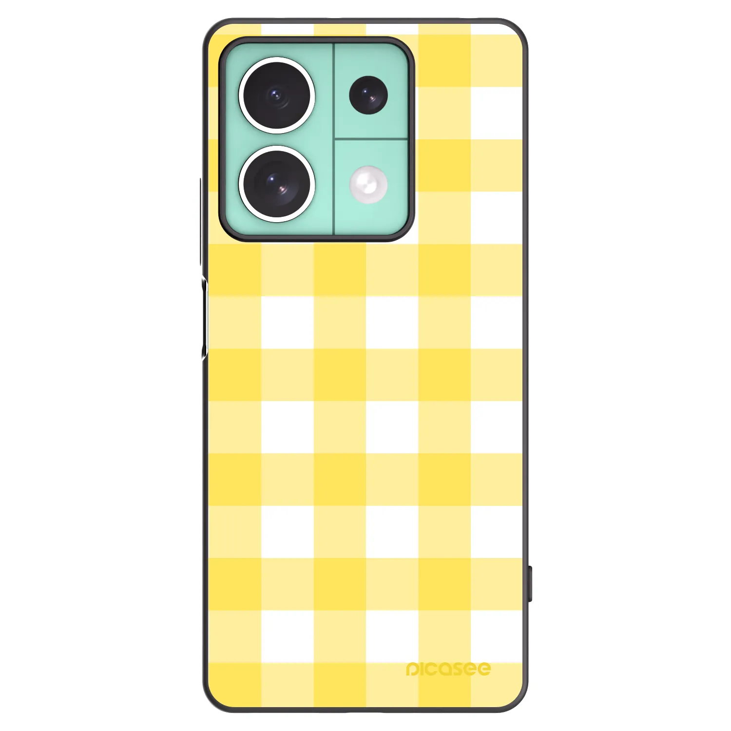 Picasee silikonowe czarne etui na Xiaomi Redmi Note 13 5G - Gride lemon