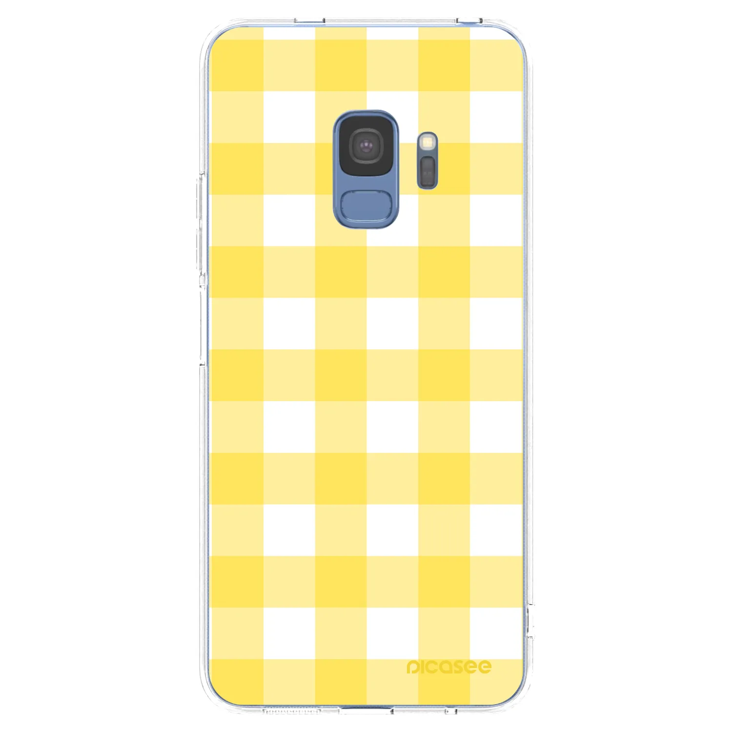 Picasee silikonowe przeźroczyste etui na Samsung Galaxy S9 G960F - Gride lemon