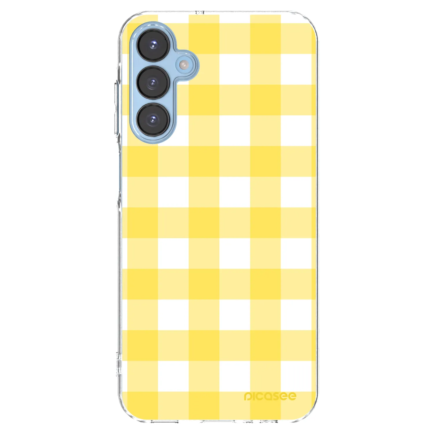 Picasee silikonowe przeźroczyste etui na Samsung Galaxy A15 A156B 5G - Gride lemon
