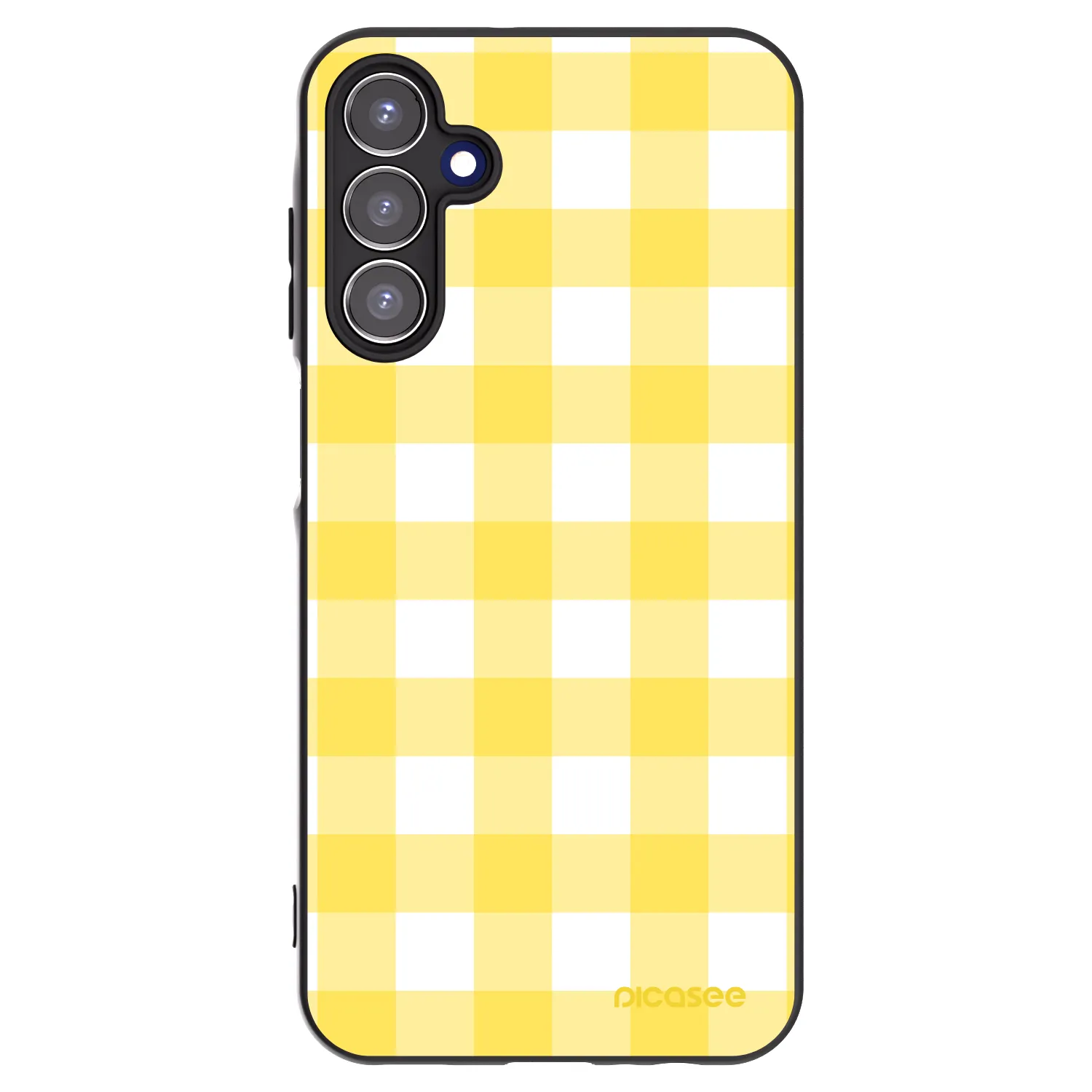 Picasee silikonowe czarne etui na Samsung Galaxy A15 A155F 4G - Gride lemon