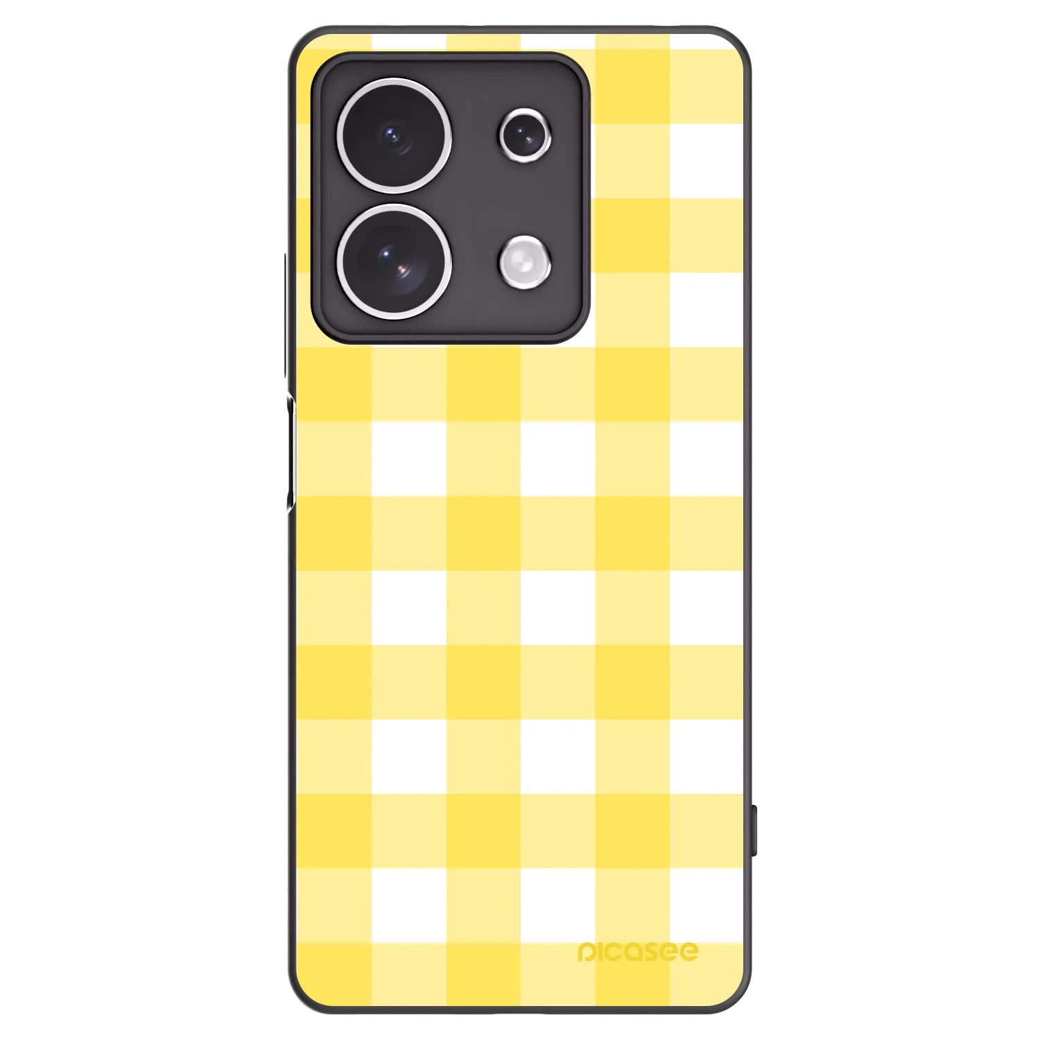 Picasee silikonowe czarne etui na Xiaomi Redmi Note 13 4G - Gride lemon