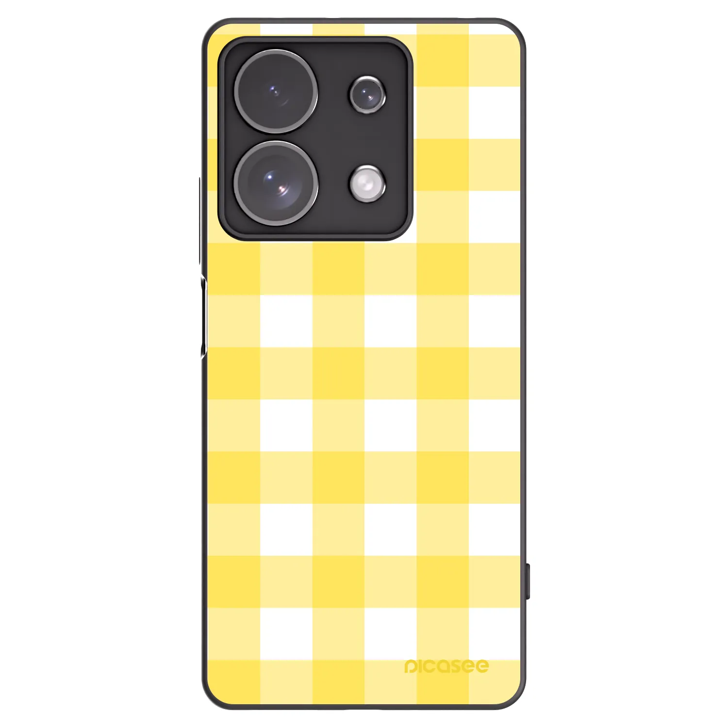 Picasee silikonowe czarne etui na Xiaomi Redmi Note 13 Pro 4G - Gride lemon