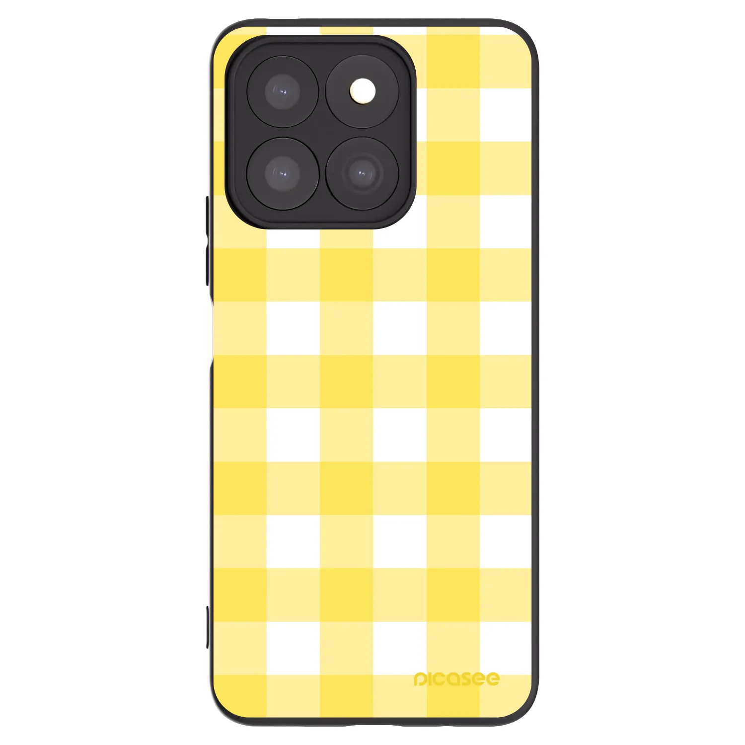 Picasee silikonowe czarne etui na Honor X8b - Gride lemon