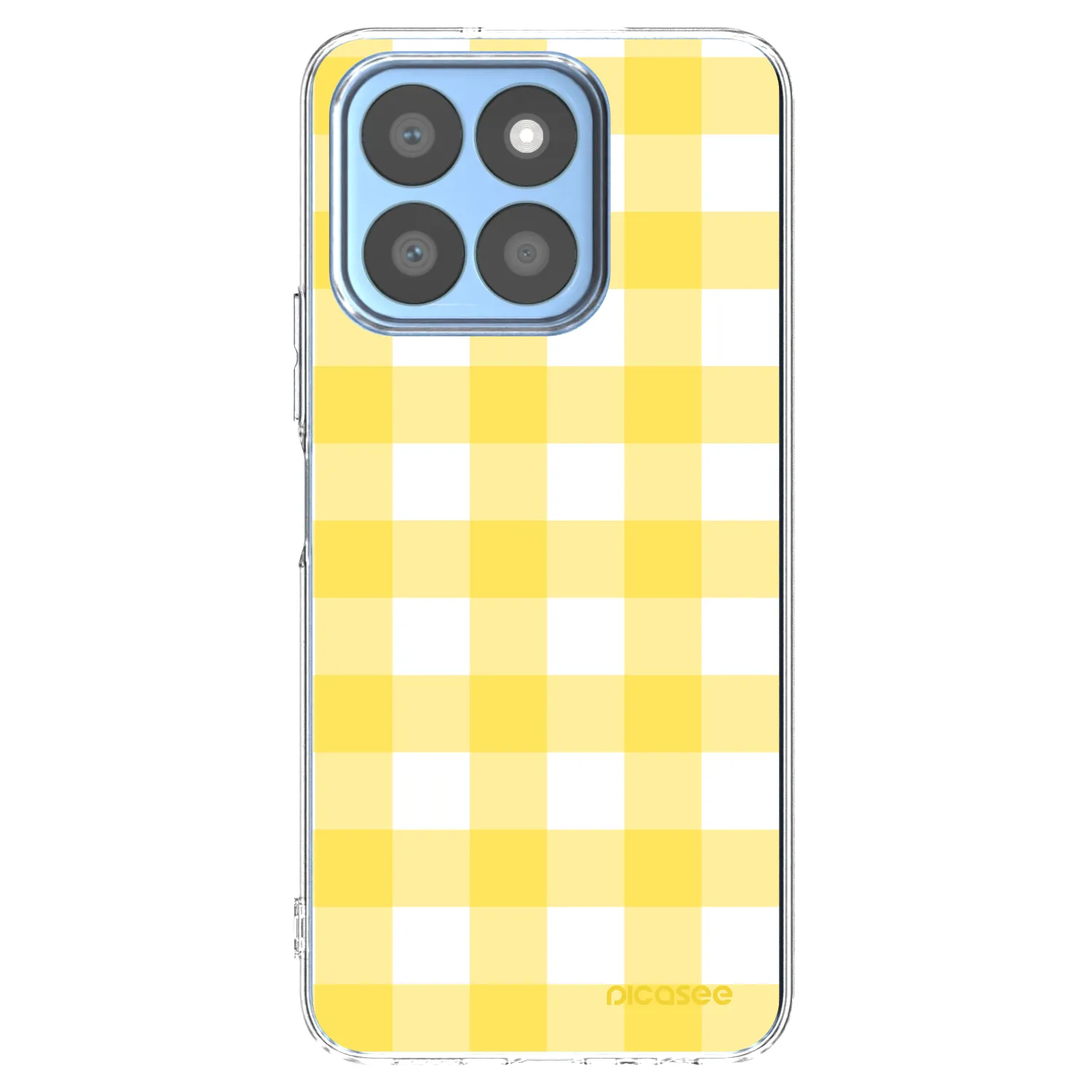 Picasee silikonowe przeźroczyste etui na Honor X8b - Gride lemon