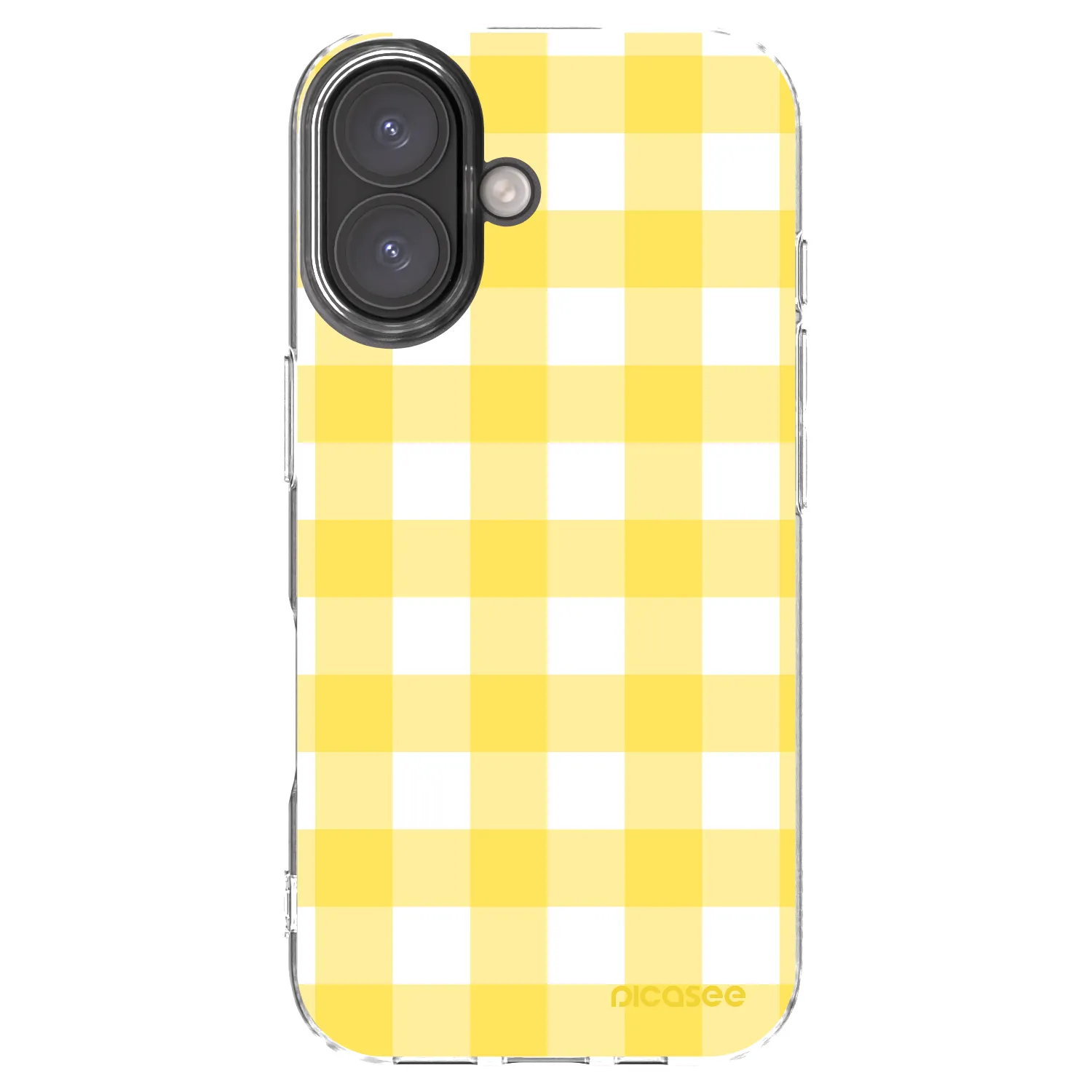 Picasee silikonowe przeźroczyste etui na Apple iPhone 16 - Gride lemon