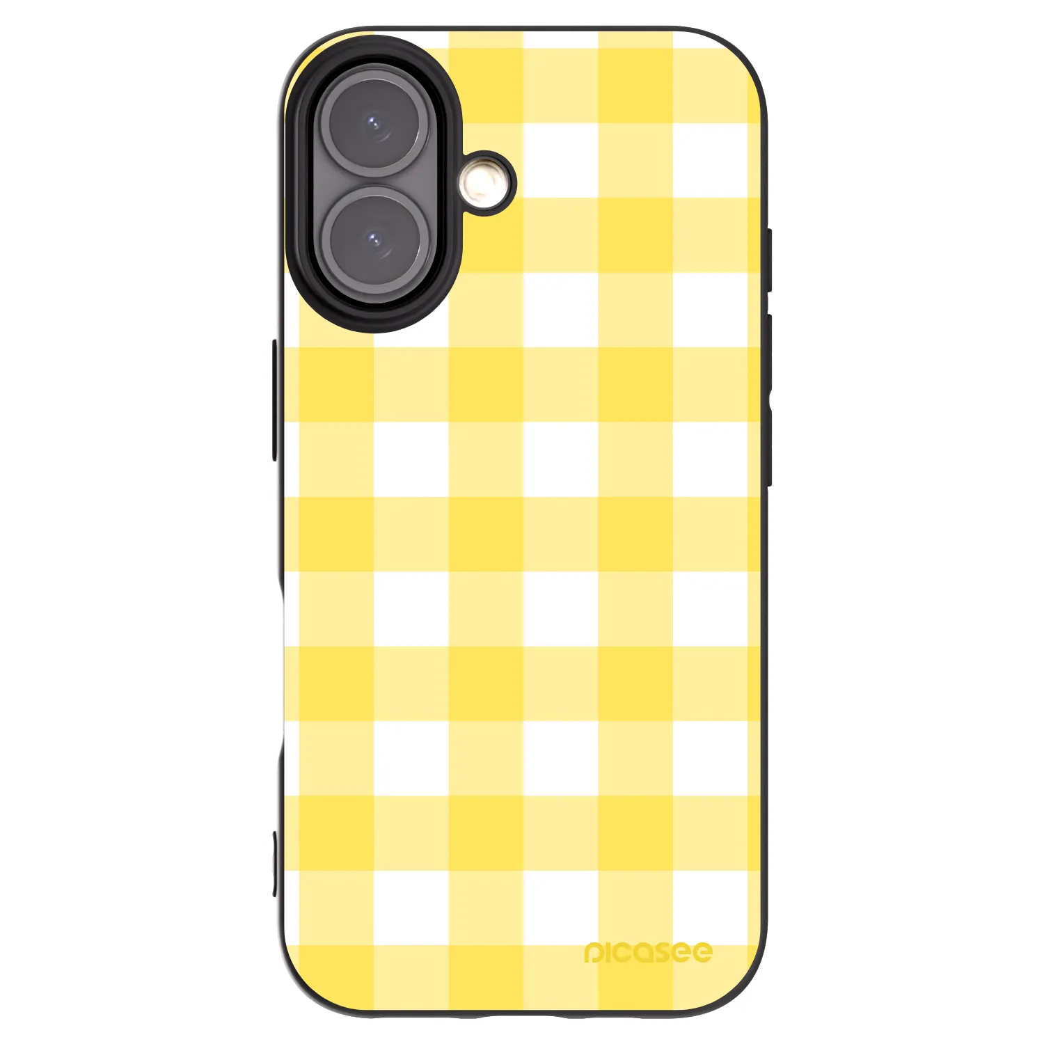 Picasee silikonowe czarne etui na Apple iPhone 16 - Gride lemon