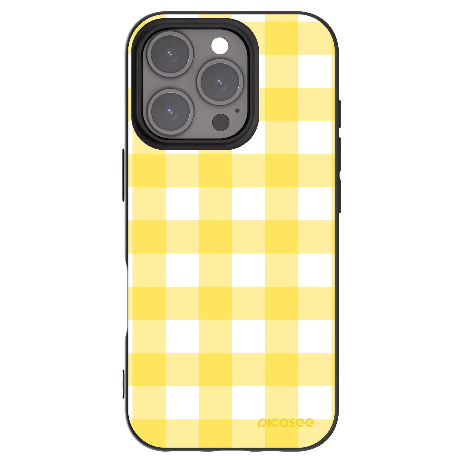 Picasee silikonowe czarne etui na Apple iPhone 16 Pro - Gride lemon