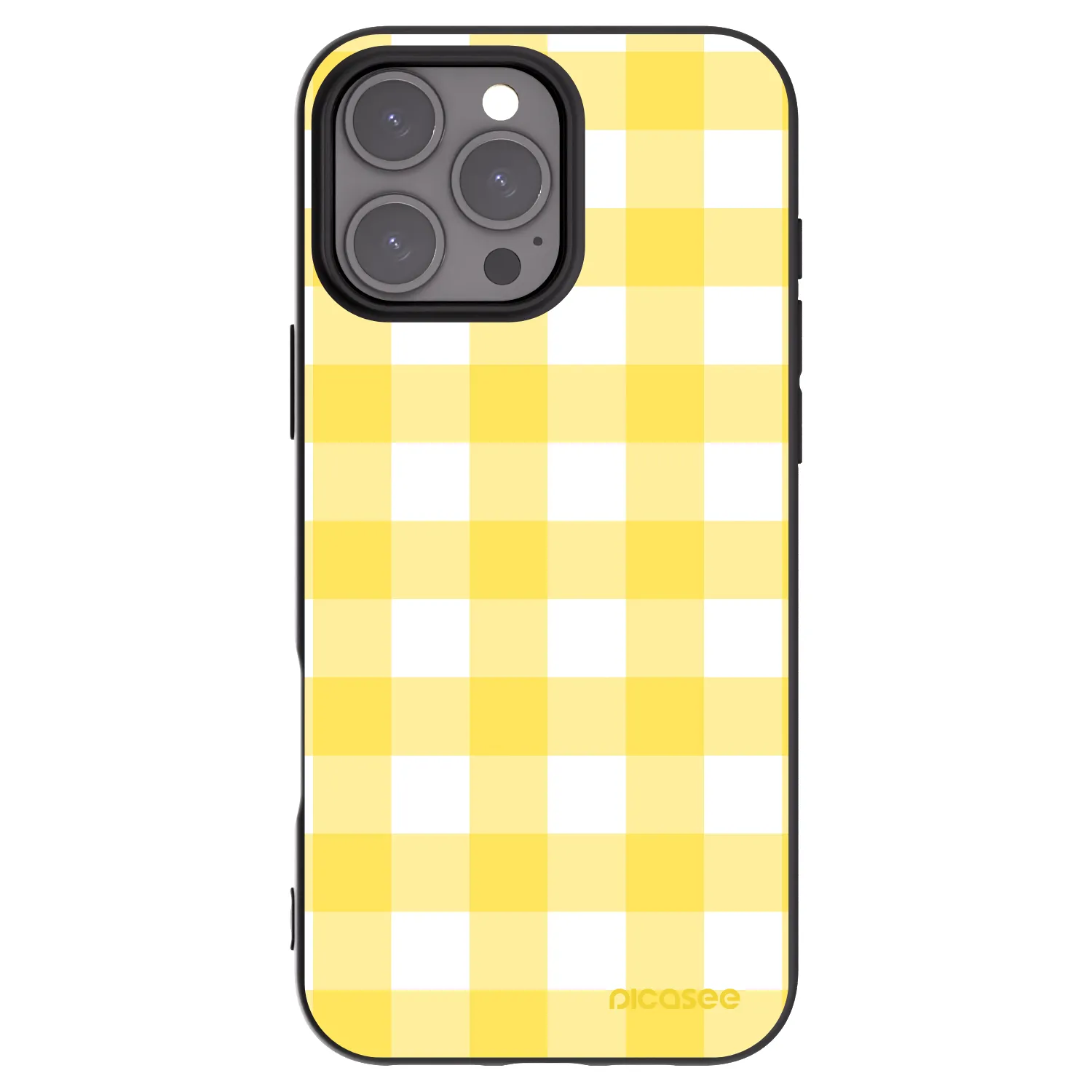 Picasee silikonowe czarne etui na Apple iPhone 16 Pro Max - Gride lemon