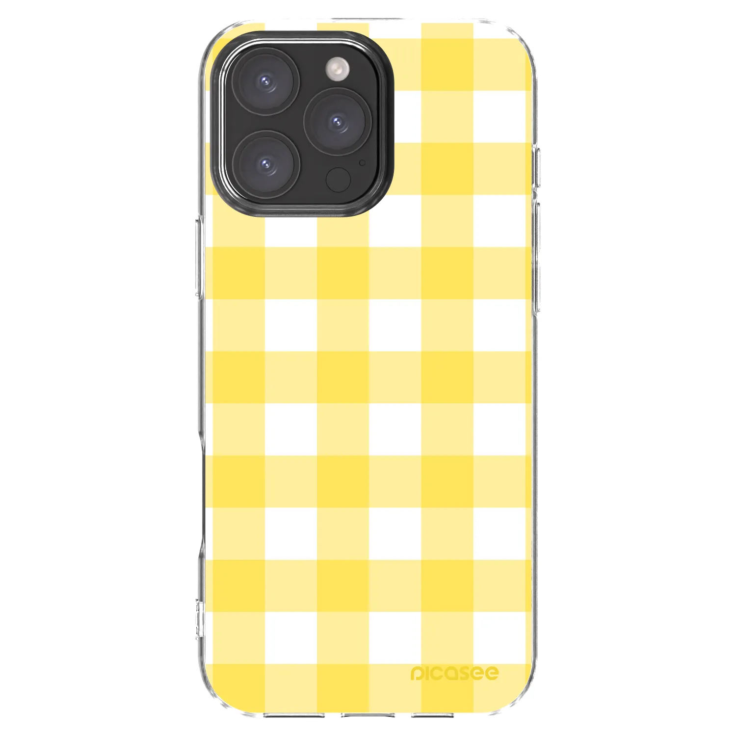 Picasee silikonowe przeźroczyste etui na Apple iPhone 16 Pro Max - Gride lemon