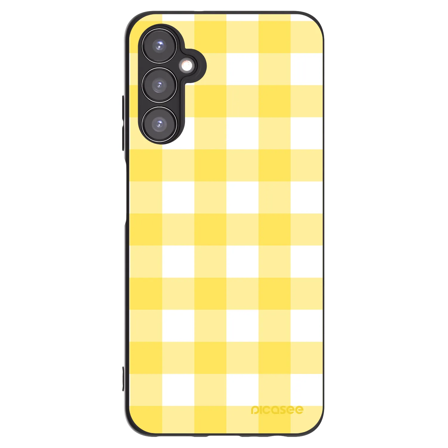 Picasee silikonowe czarne etui na Samsung Galaxy A05s A057G - Gride lemon